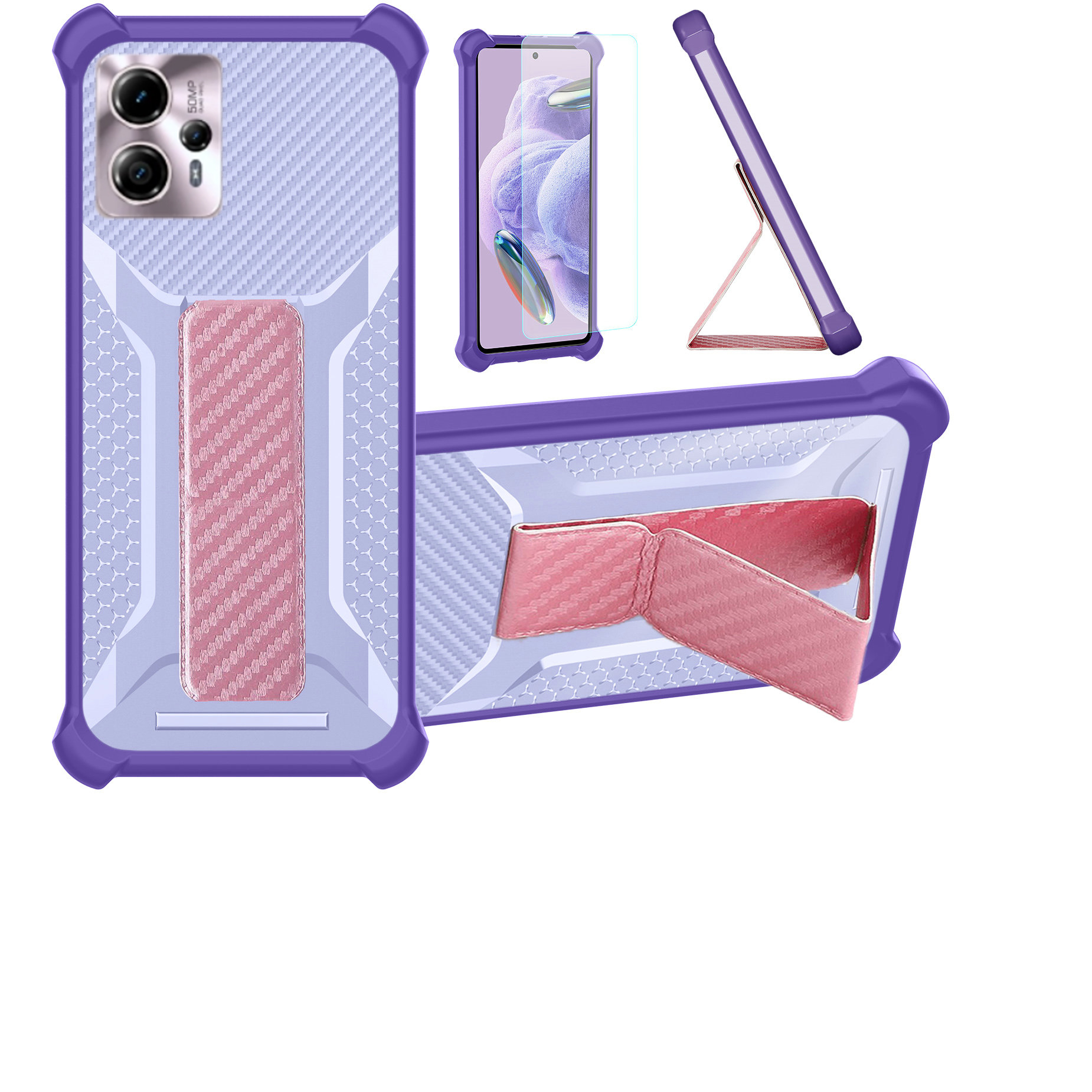 for Motorola Moto G13 Phone Case Cover Glass Screen Protector A1 - Picture 31 of 42