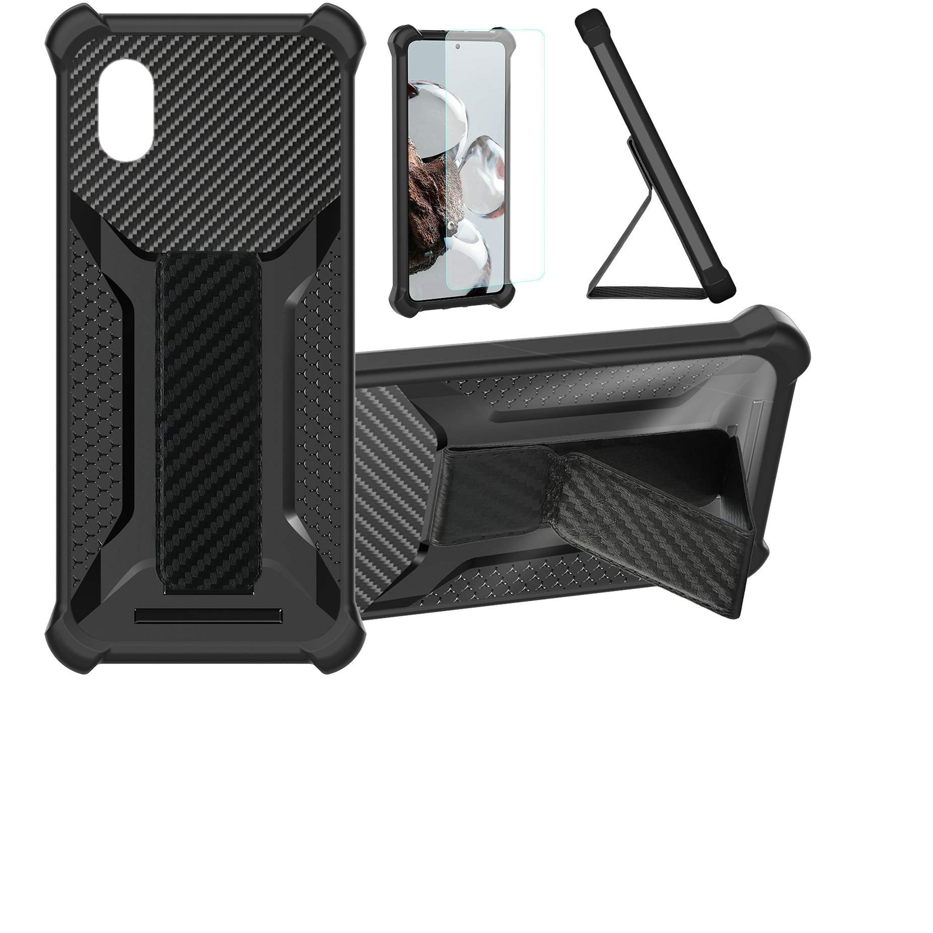 for Cloud Mobile Stratus C8 Phone Case Cover Glass Screen Protector A1