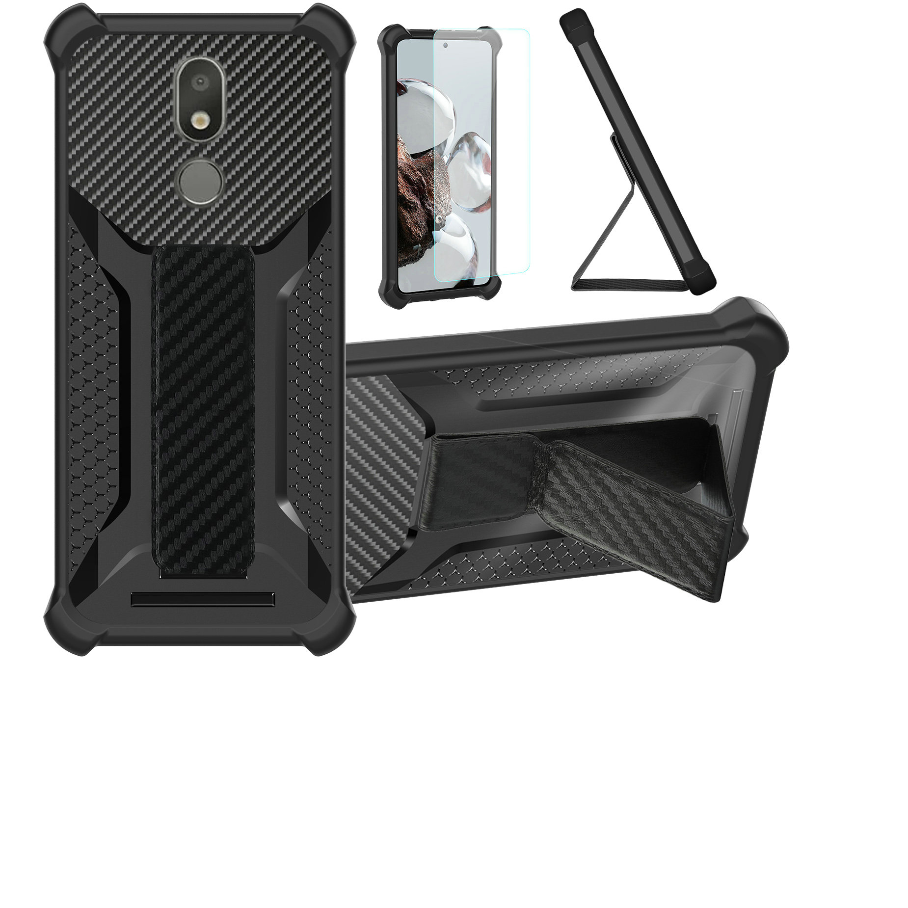 for LG Aristo 4 Plus Phone Case Cover Glass Screen Protector A1 - Picture 7 of 42
