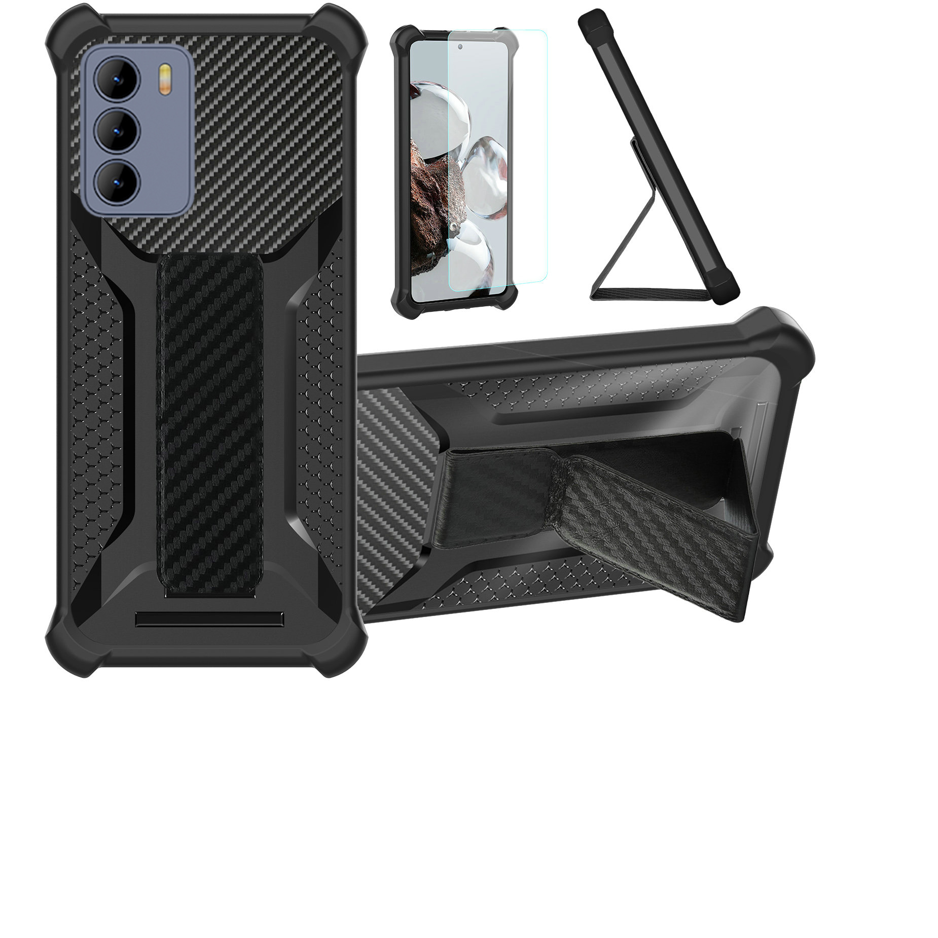 for PCD P65R BENGAL MAX Phone Case Cover Glass Screen Protector A1