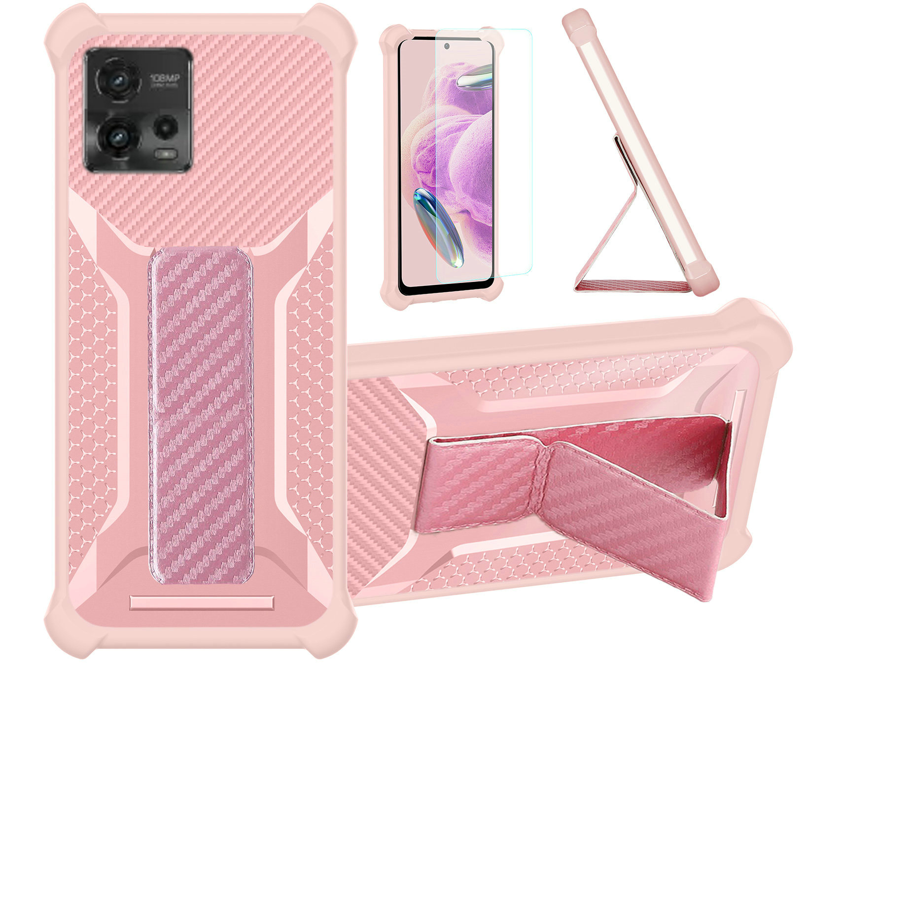 for Motorola Moto G72 Phone Case Cover Glass Screen Protector A1 - Picture 25 of 42