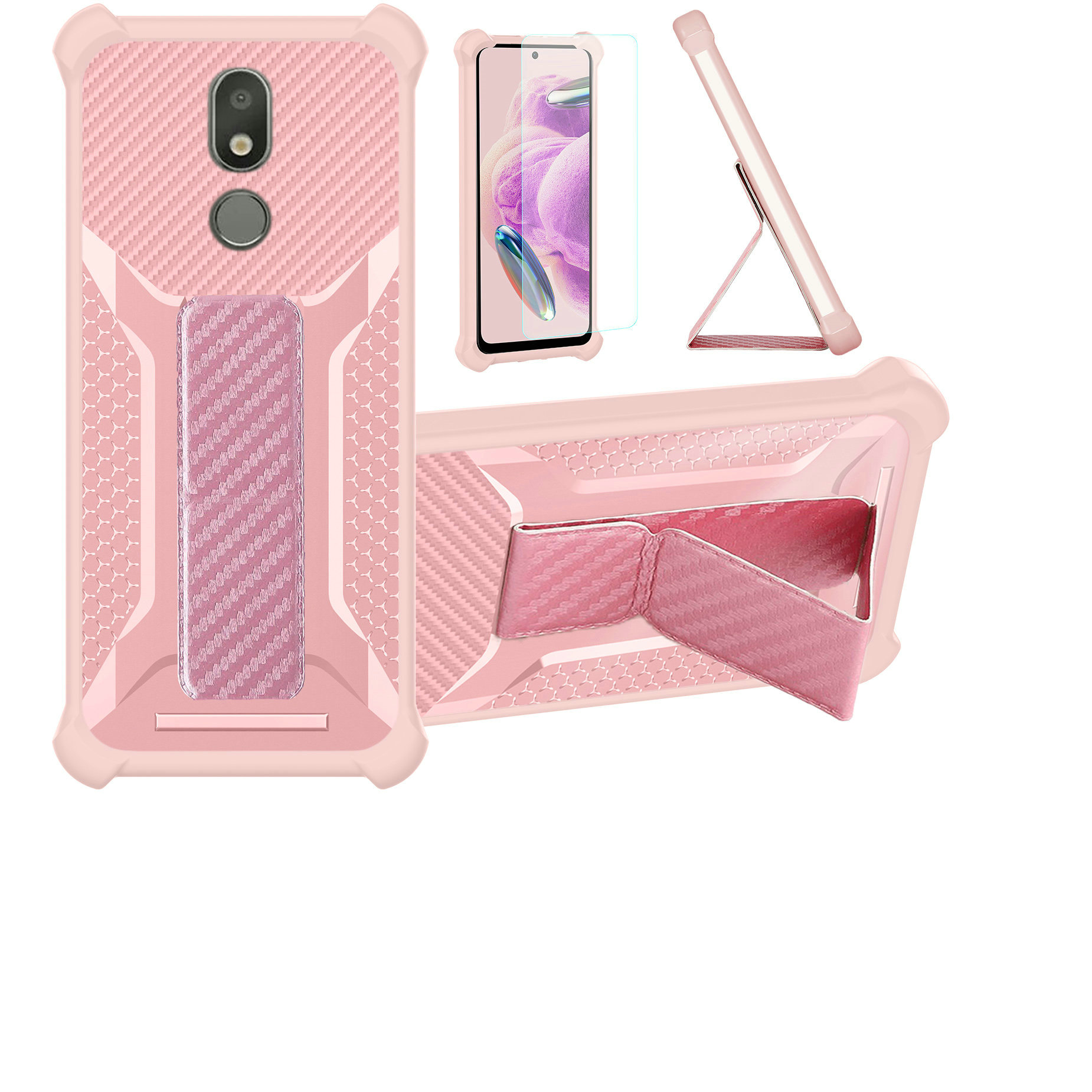 for LG Aristo 4 Plus Phone Case Cover Glass Screen Protector A1 - Picture 25 of 42