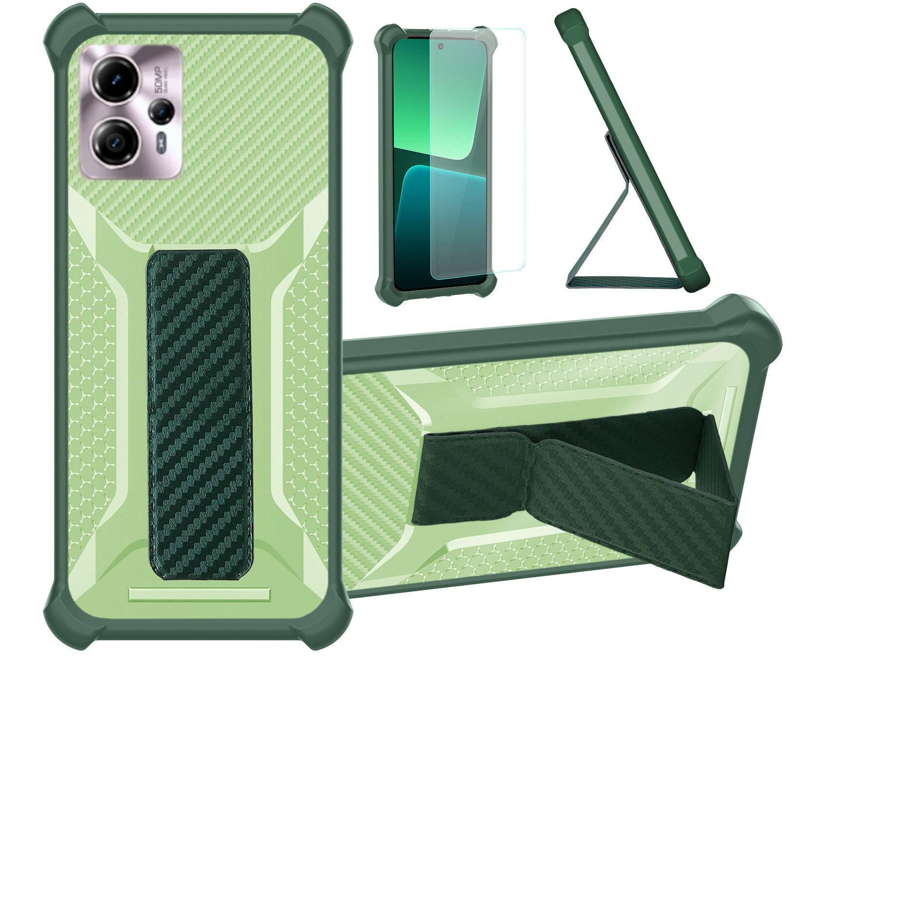 for Motorola Moto G13 Phone Case Cover Glass Screen Protector A1 - Picture 19 of 42
