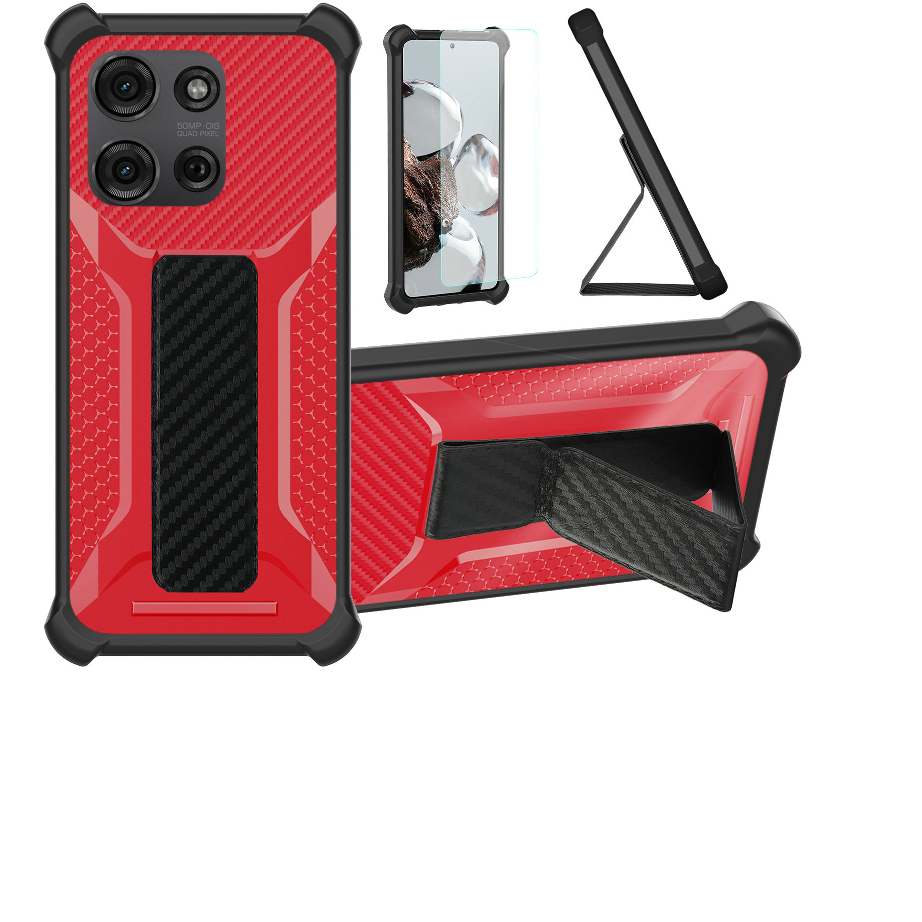 for Motorola Moto G75 5G Phone Case Cover Glass Screen Protector A1 - Picture 37 of 42