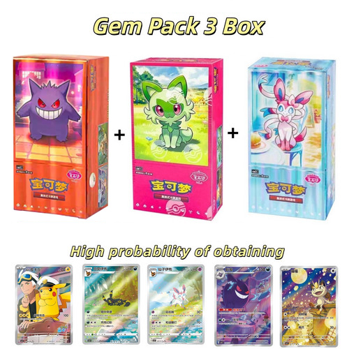 Pokemon Chinese 3 Boxs Horizon Gem Pack VOL.1&2&3 Booster Box