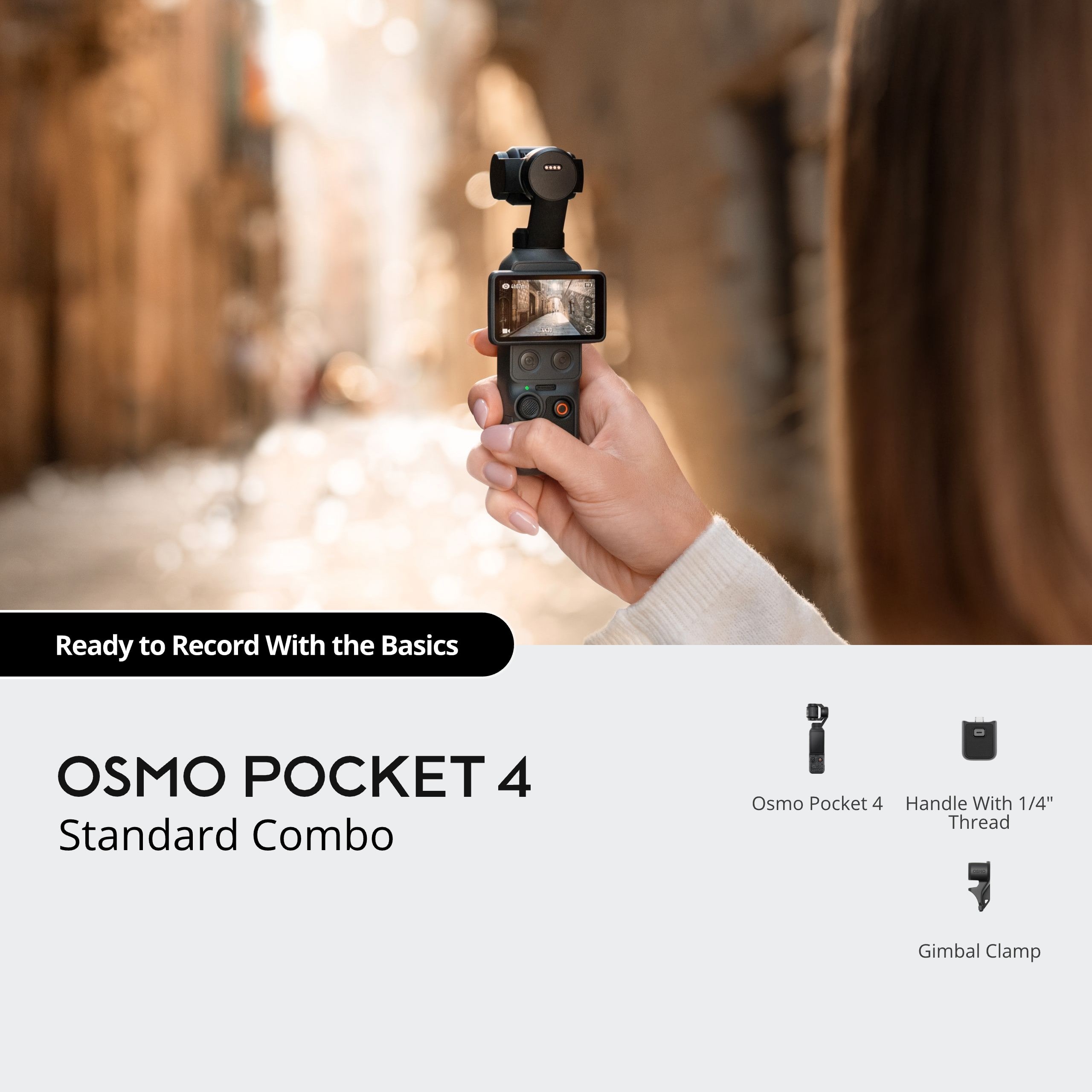 Osmo Pocket 4 Standard Combo | Ship Via FedEx/UPS, Seller Pay