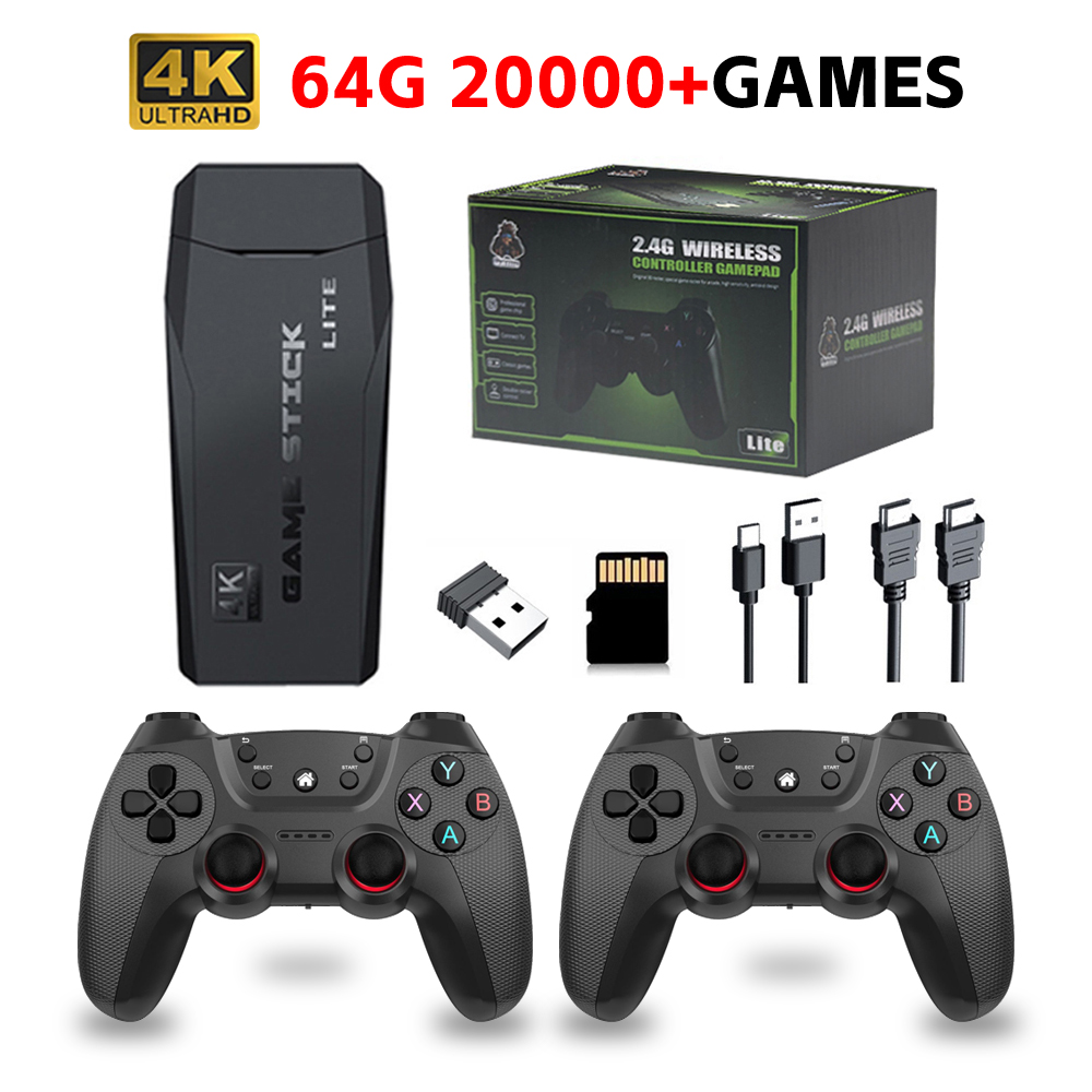 TV Games List Wireless Retro Game Console, 128G Game Console Built