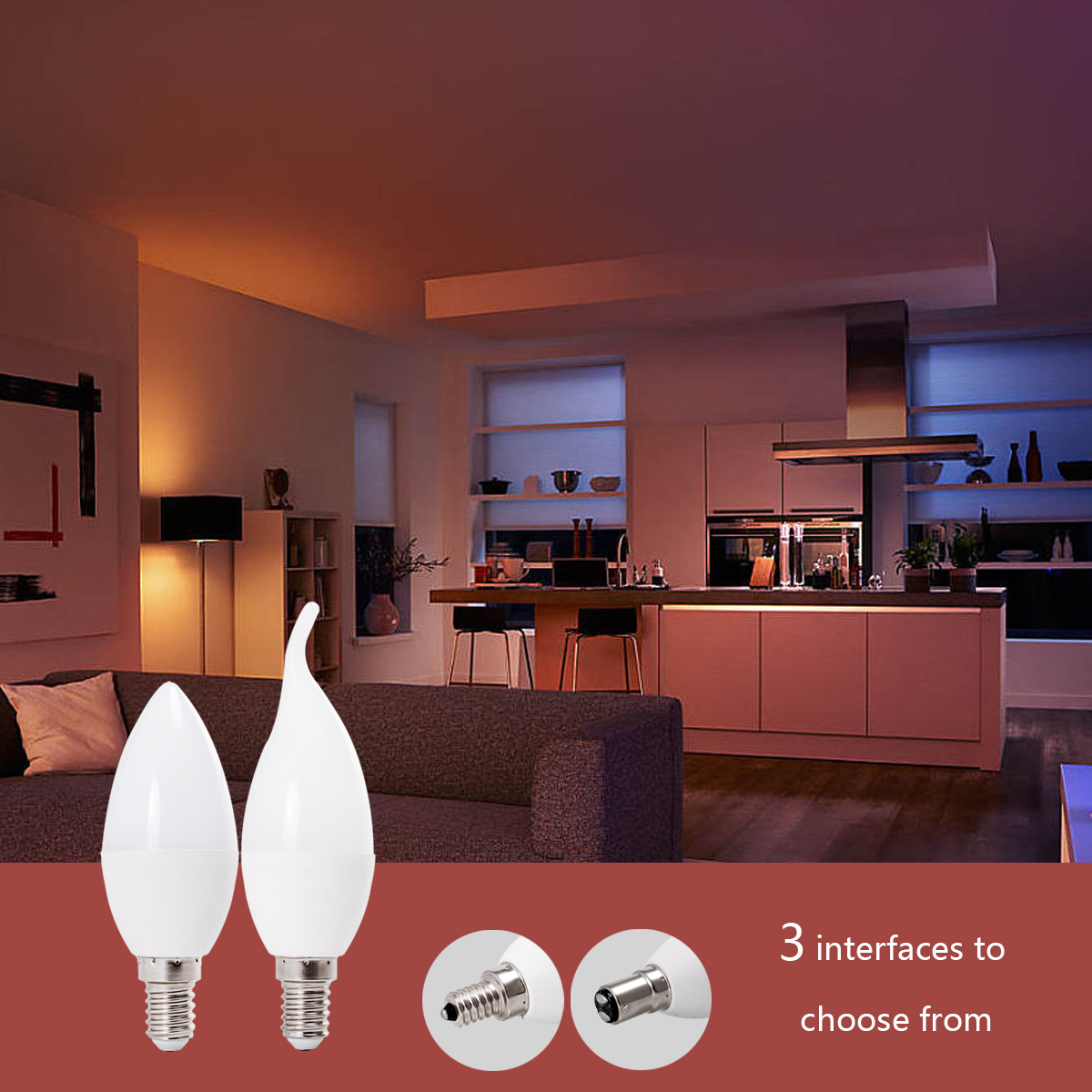 B15 Kerzenbirne Kaltweiß, 5W, 240V – Energieeffiziente Leuchtmittel Für Lampen & Leuchten