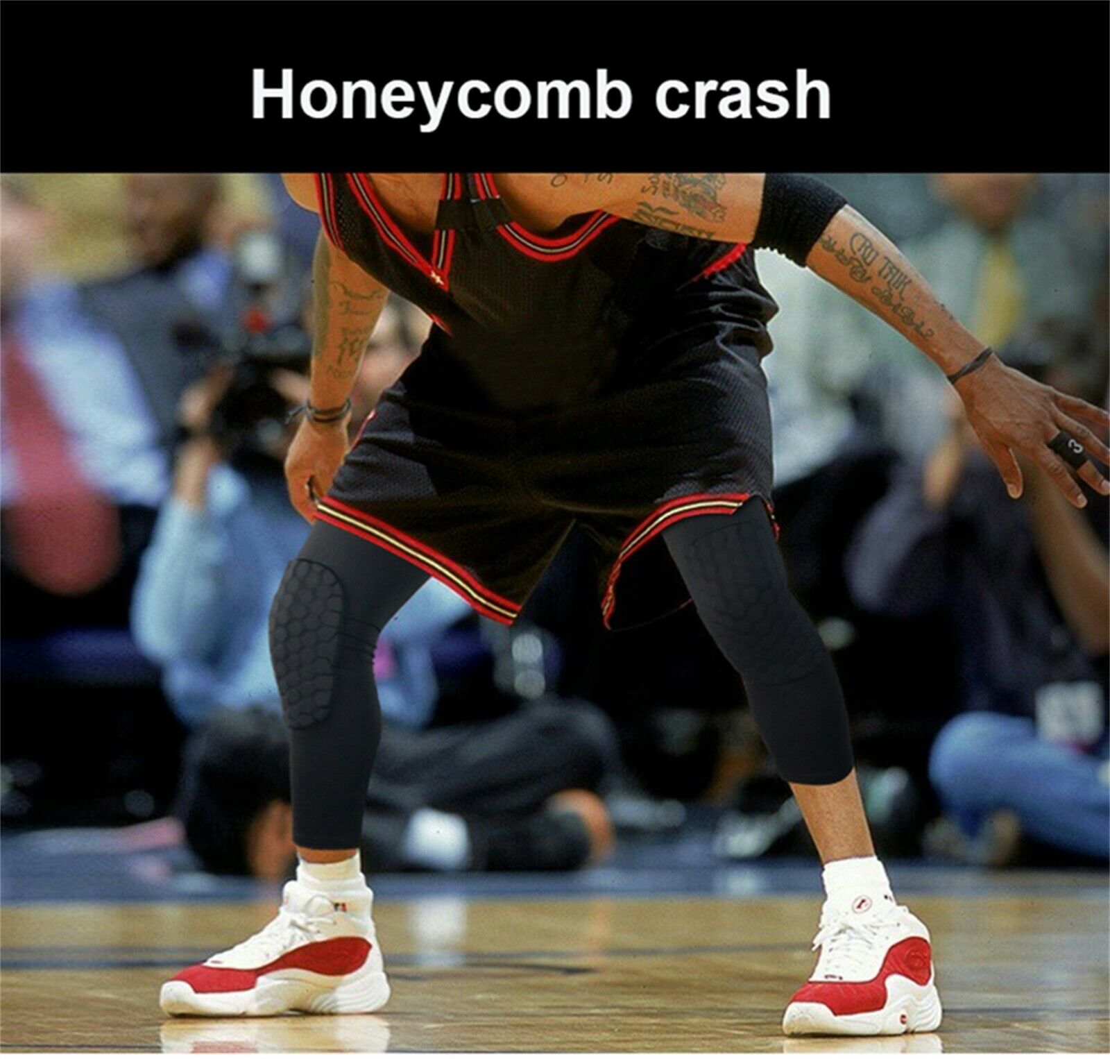 Basketball Football Knee Pads Honeycomb Knee Brace Support Leg Elbow  Protect CA