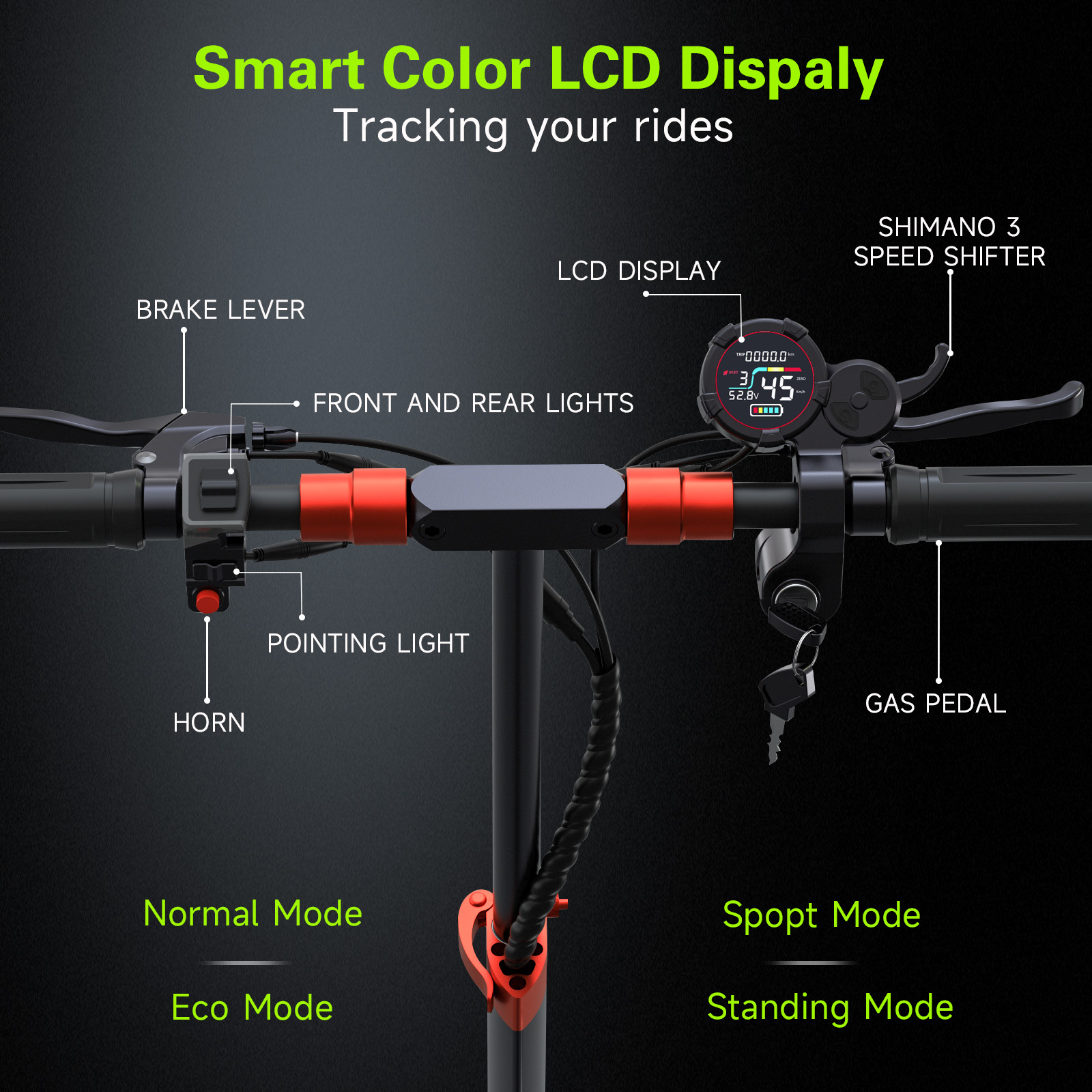 FREEBOY J11 PLUS Off-road Electric Scooter 48V 21AH Battery