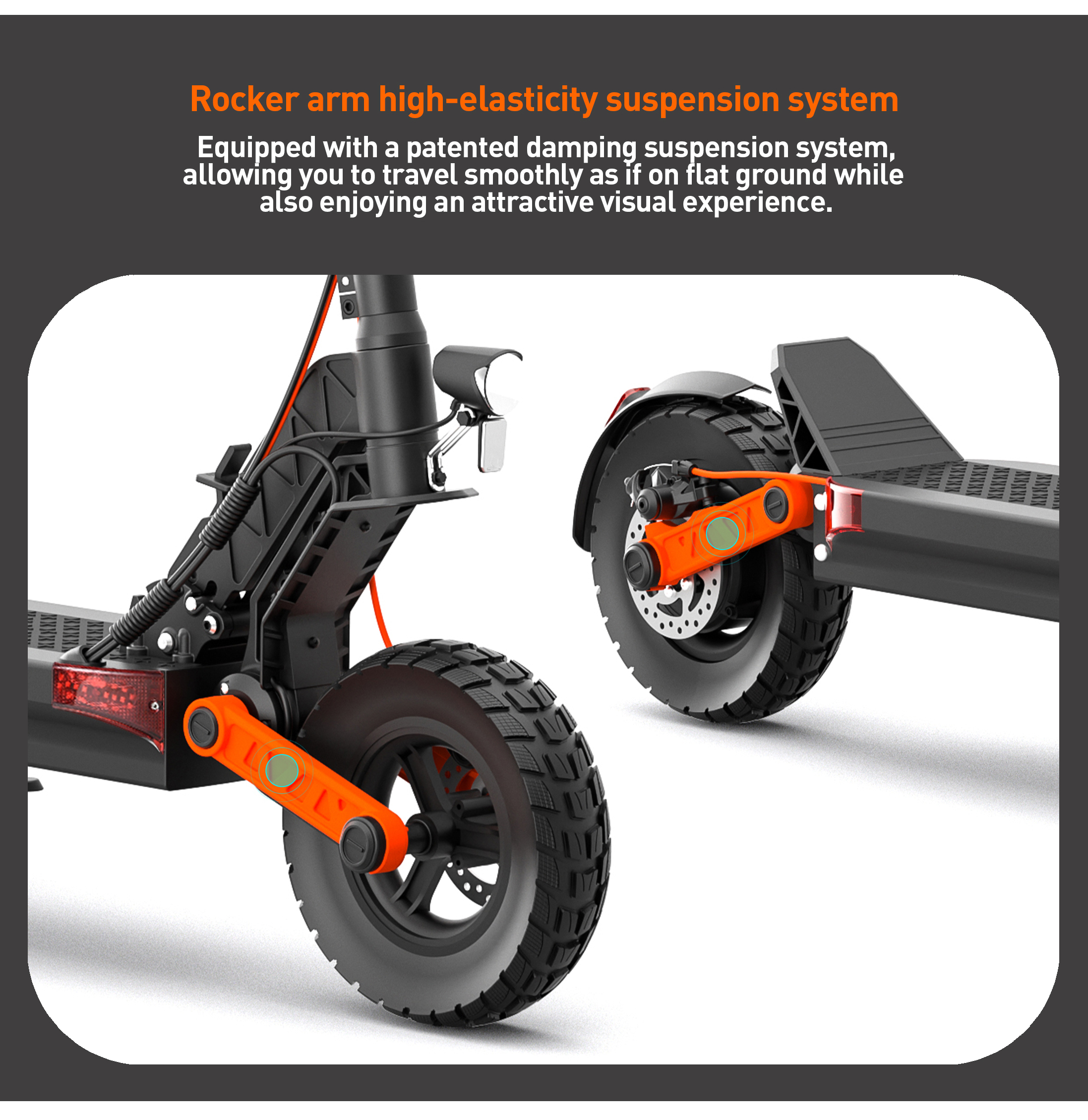 JOYOR S5-Z Dual suspension Foldable Electric scooter 48V 10