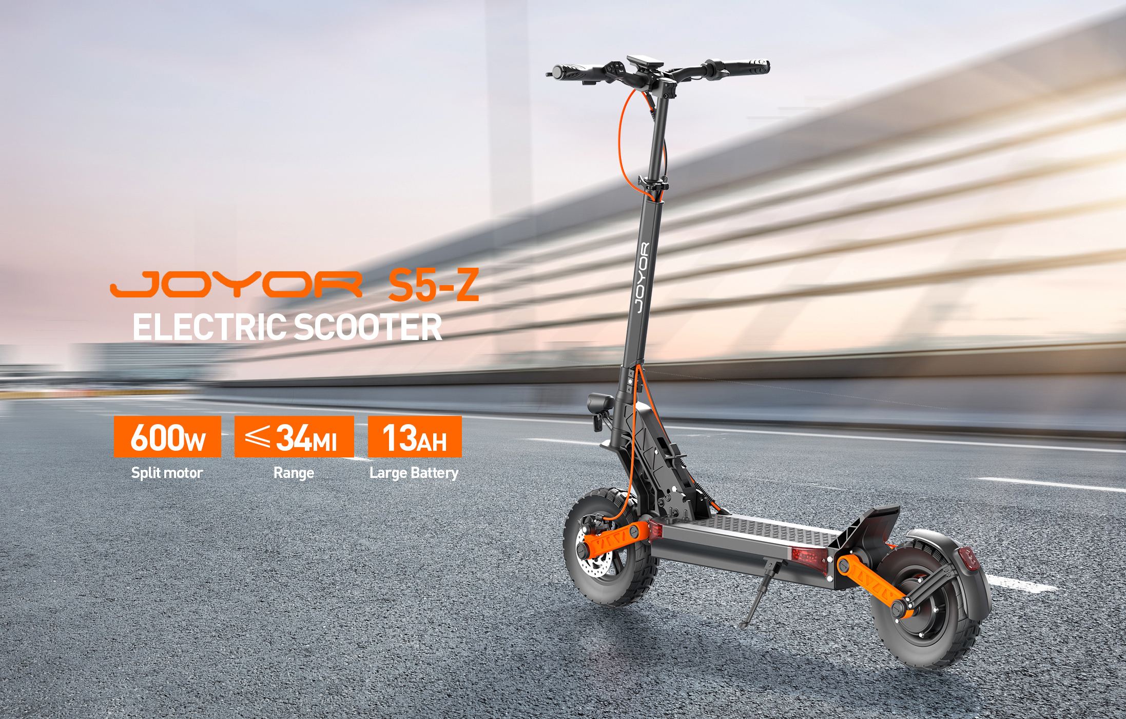 JOYOR S5-Z Dual suspension Foldable Electric scooter 48V 10