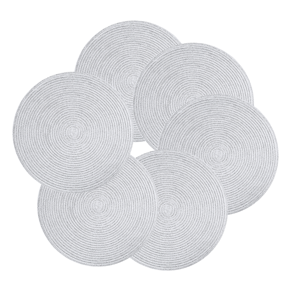 6 Platzsets Aus Wasserhyazinthe – Handgeflochten, 43x30 Cm, Hitzebeständig & Rutschfest
