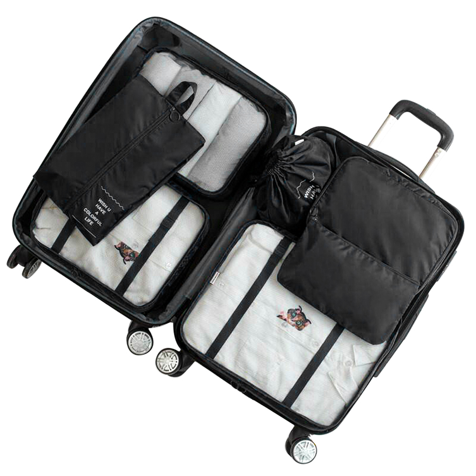Mode & Accessoires Taschen Koffer & Reisegepäck Kofferzubehör 8 teilig Koffer Organizer Set Gepäck Koffer 