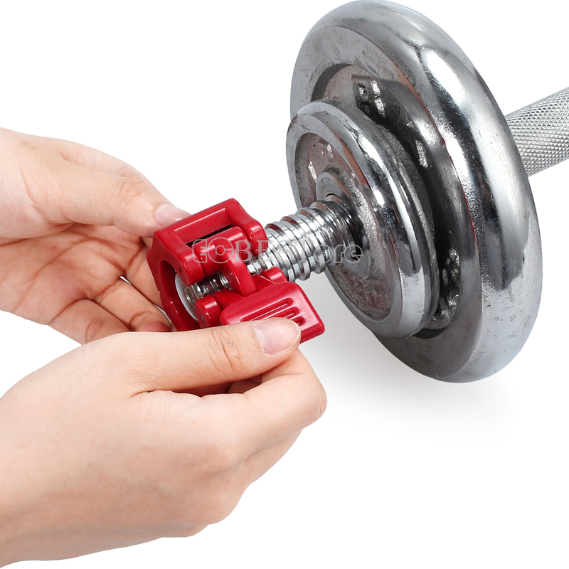 25mm Pair Weight Lifting Bar Collars Home Gym Standard Barbell Lock