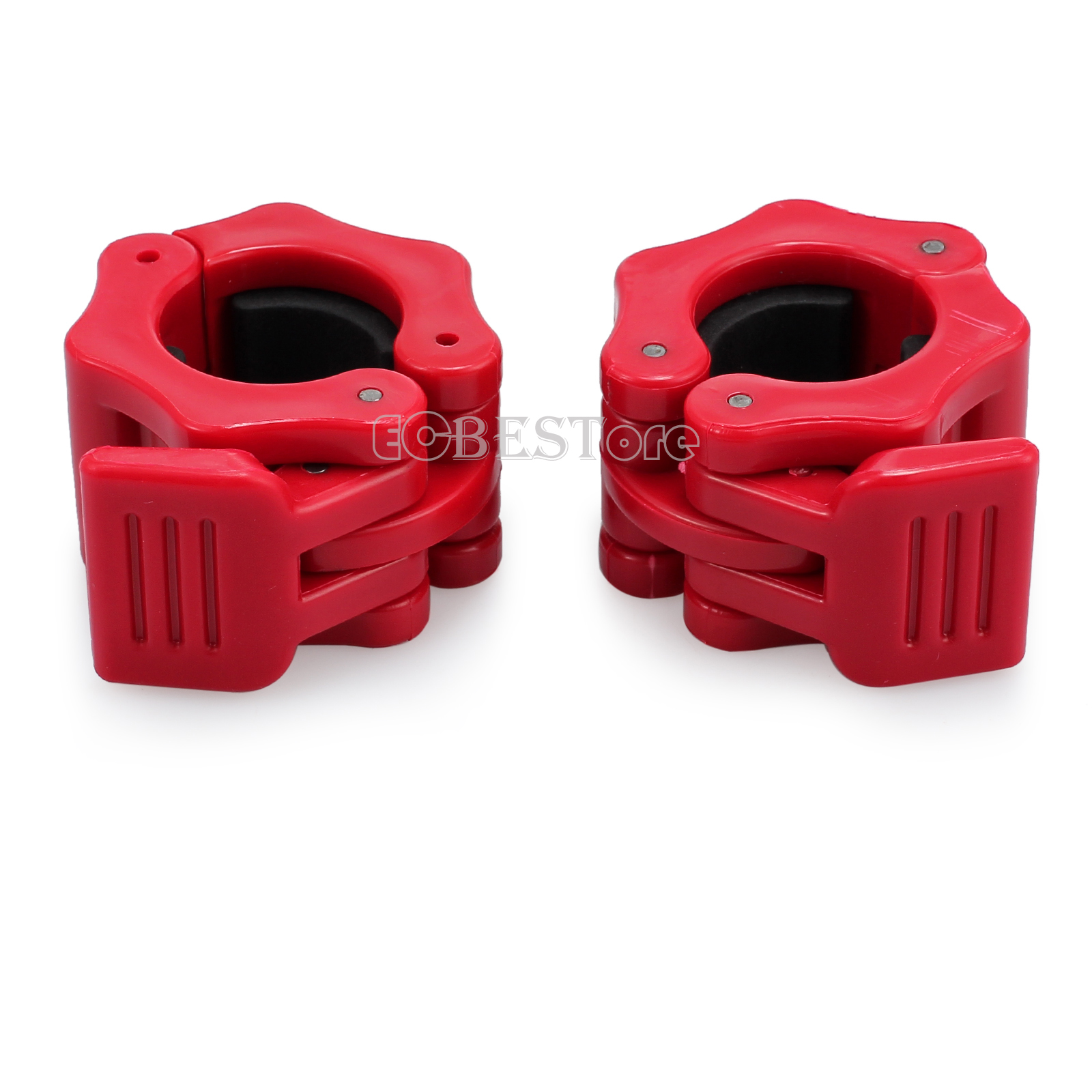 25mm Pair Weight Lifting Bar Collars Home Gym Standard Barbell Lock