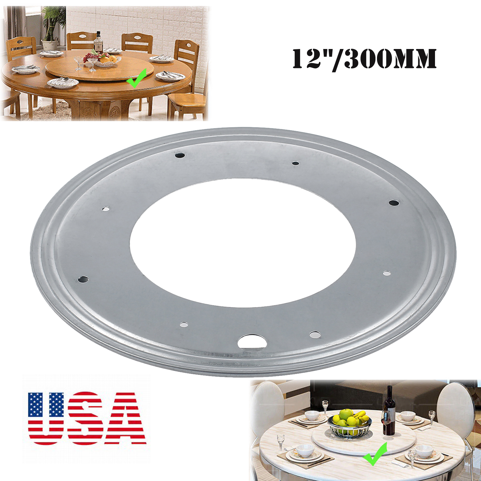 5//16 Thick /& 1000 LB Capacity One 12/" Inch Lazy Susan Round Turntable Bearing
