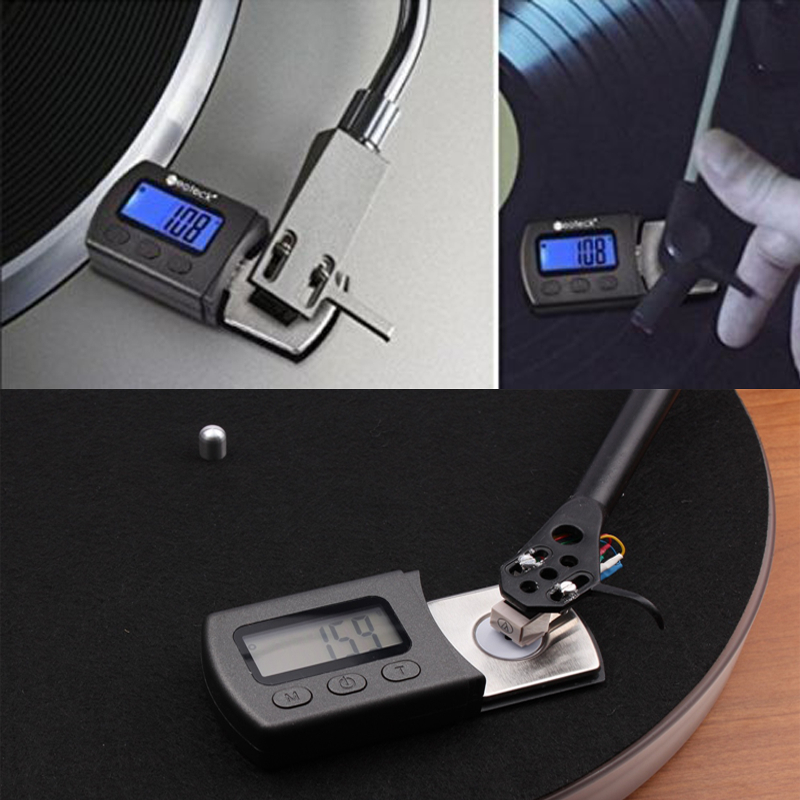 0.01g Digital Turntable Stylus Tracking Force Gauge Scale +5g