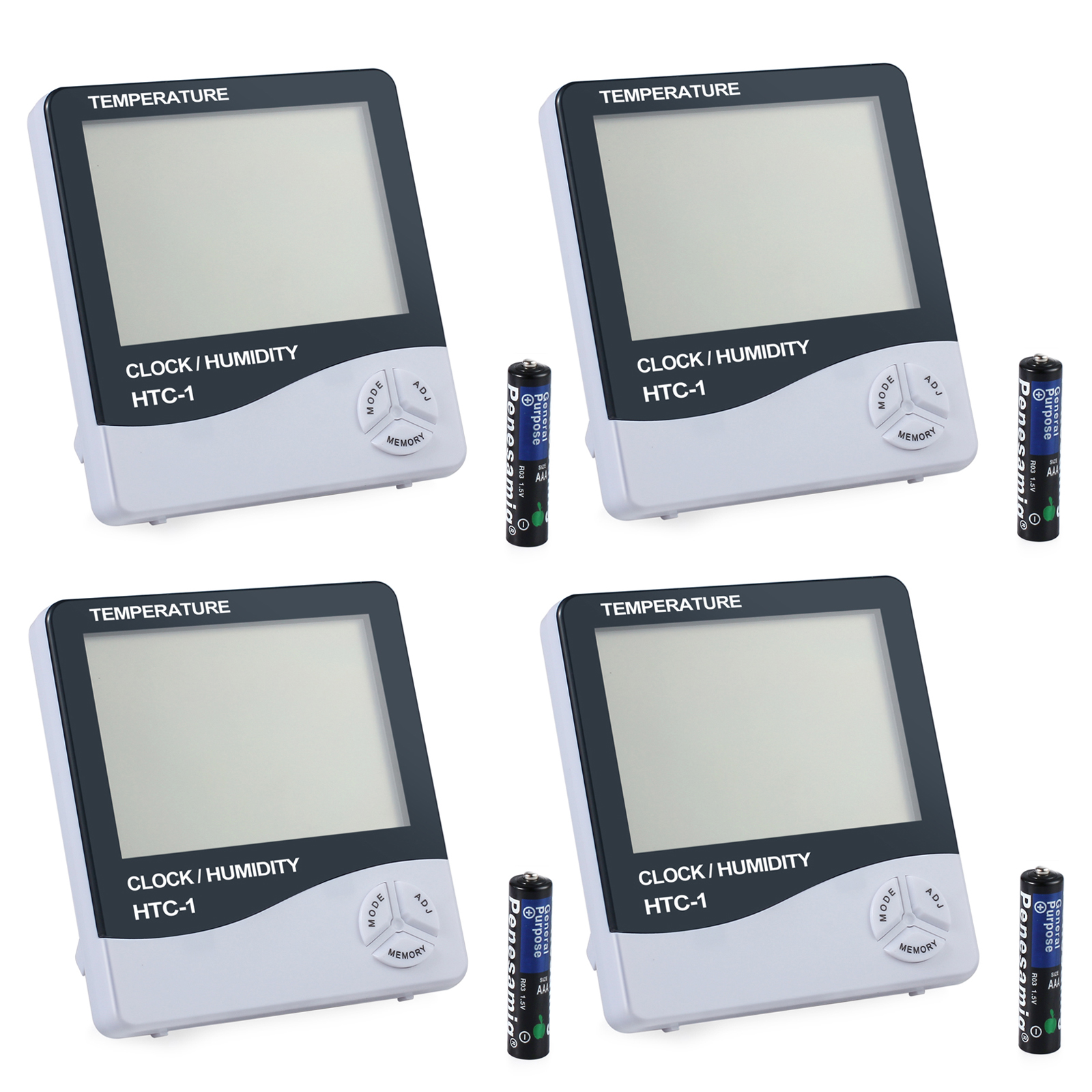 4x Digital Funk LCD Hygrometer Thermometer Temperatur Luftfeuchtigkeit