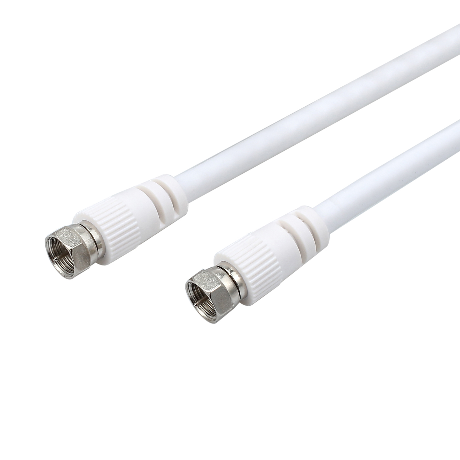 2 Way FType Spliter Cable Connector Lead TV CATV Broadband For Virgin