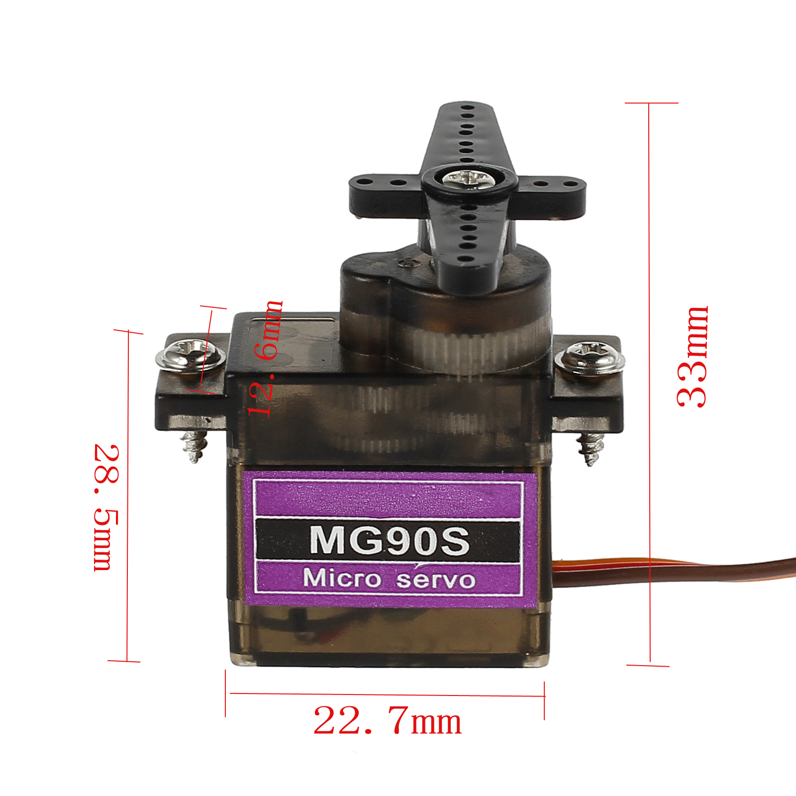 4PCS MG90S Micro Servo Metal Gear High Speed For Car RC Helicopter