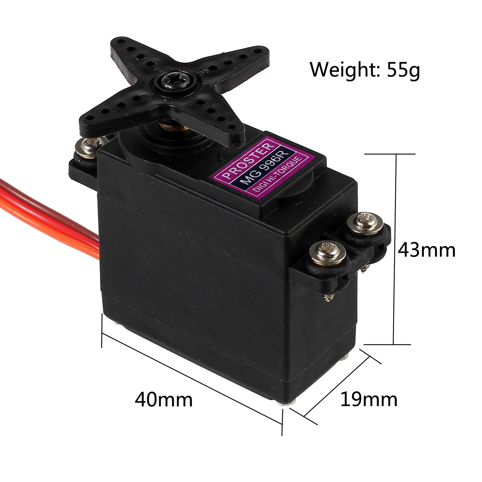 2PCS Metal Gear MG996R MG995 Torque Digital Servo For Truck Car Futaba