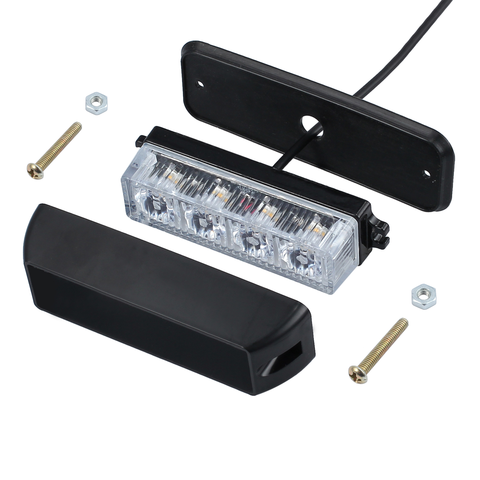 4X Car Emergency Light KIT Warning Strobe Flashing Hazard LIGHT Amber