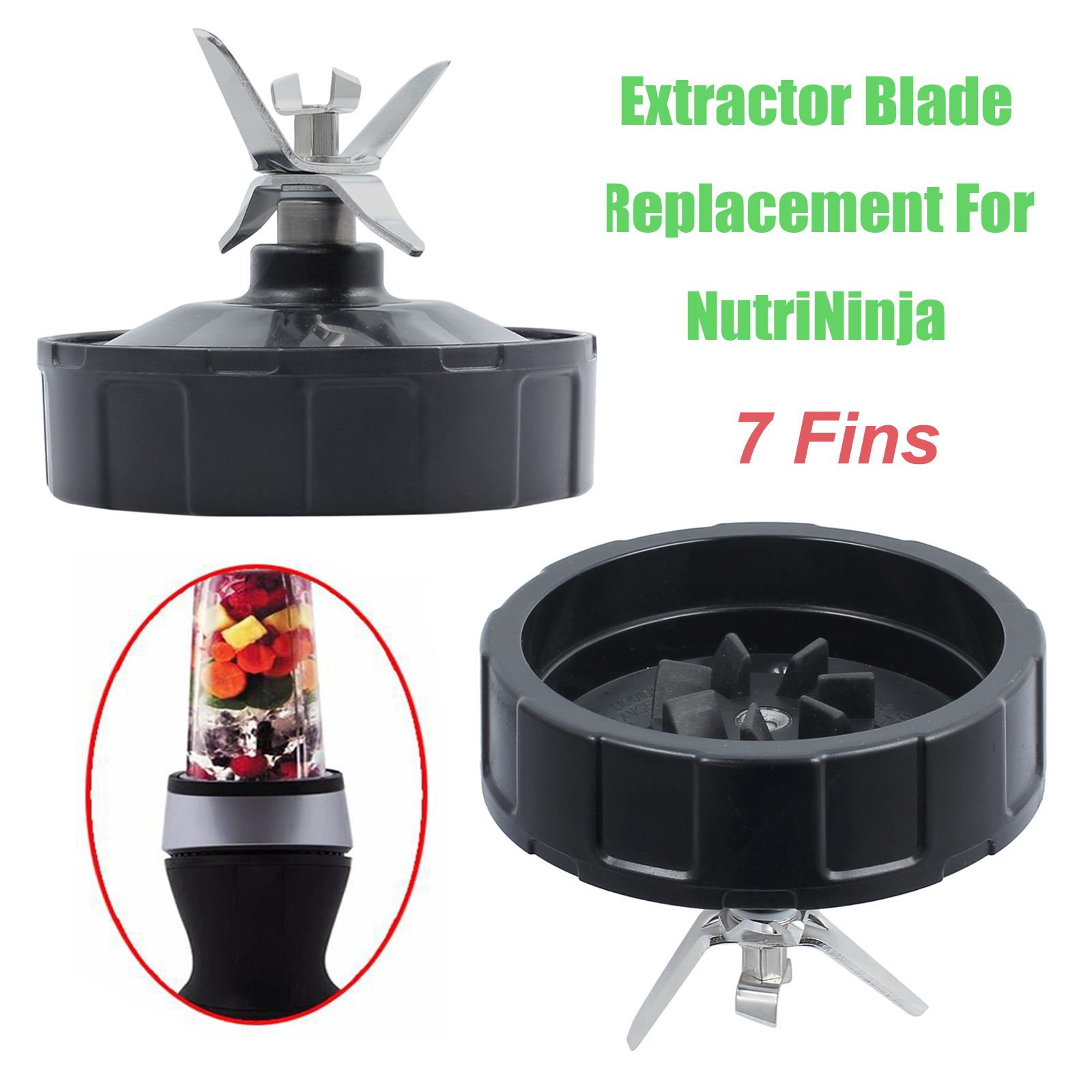 7fin Extractor Blade Replacement For Nutri Ninja Auto iQ BL682 BL642
