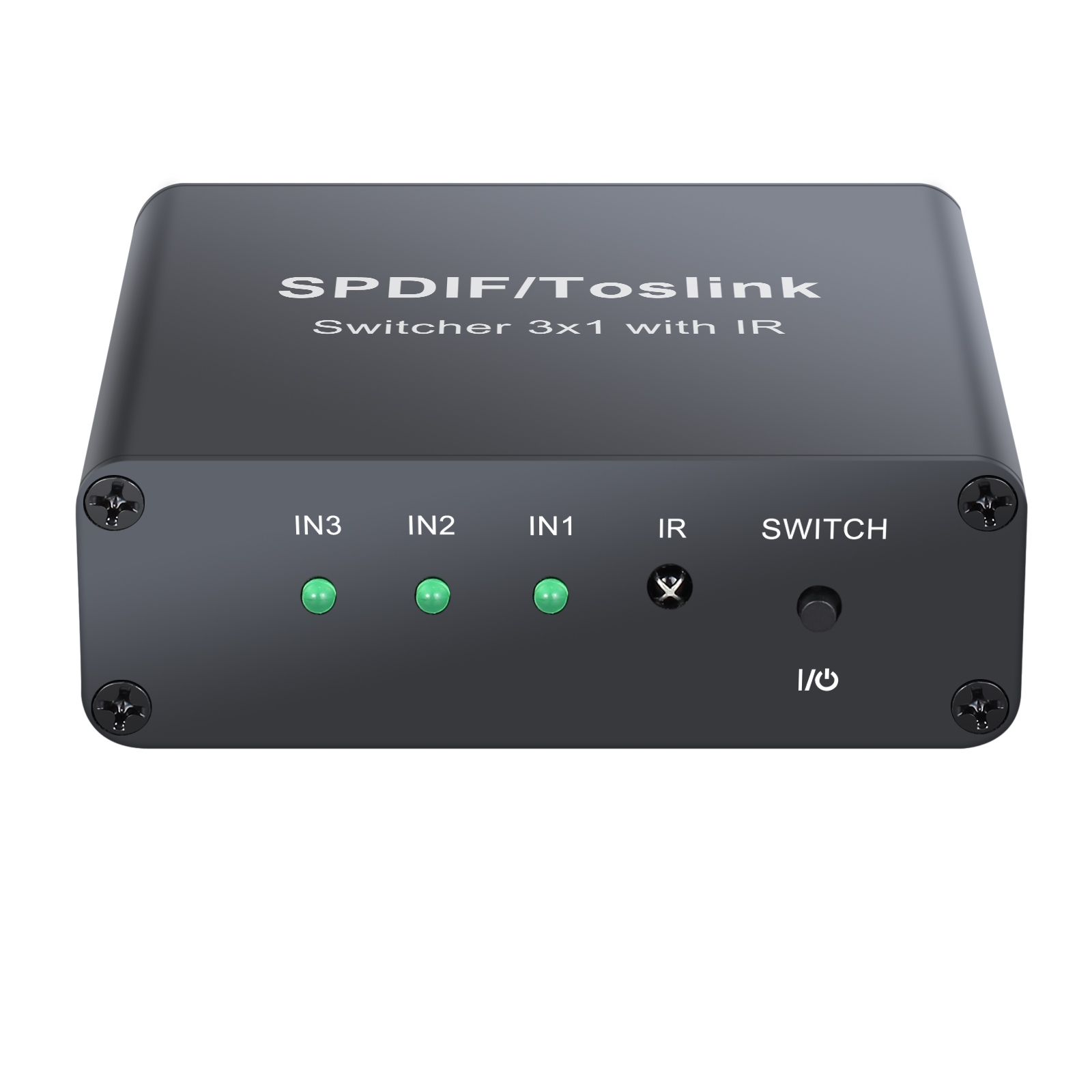 SPDIF/TosLink Digital Optical Audio Switcher 3IN1OUT Adapter+Toslink