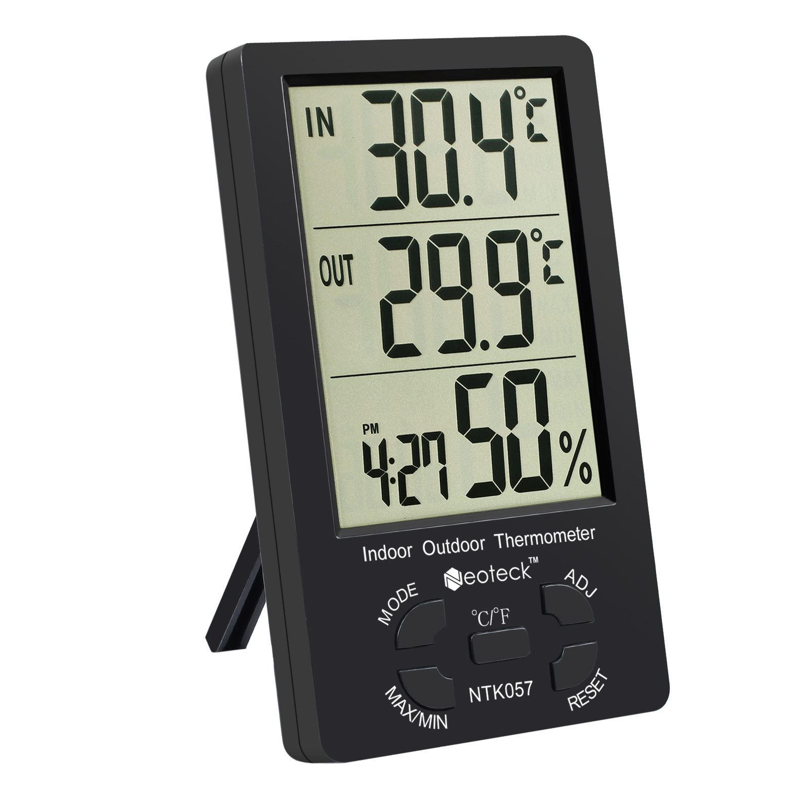 2 in 1 Digital LCD Thermometer Indoor/Outdoor Hygrometer Handheld