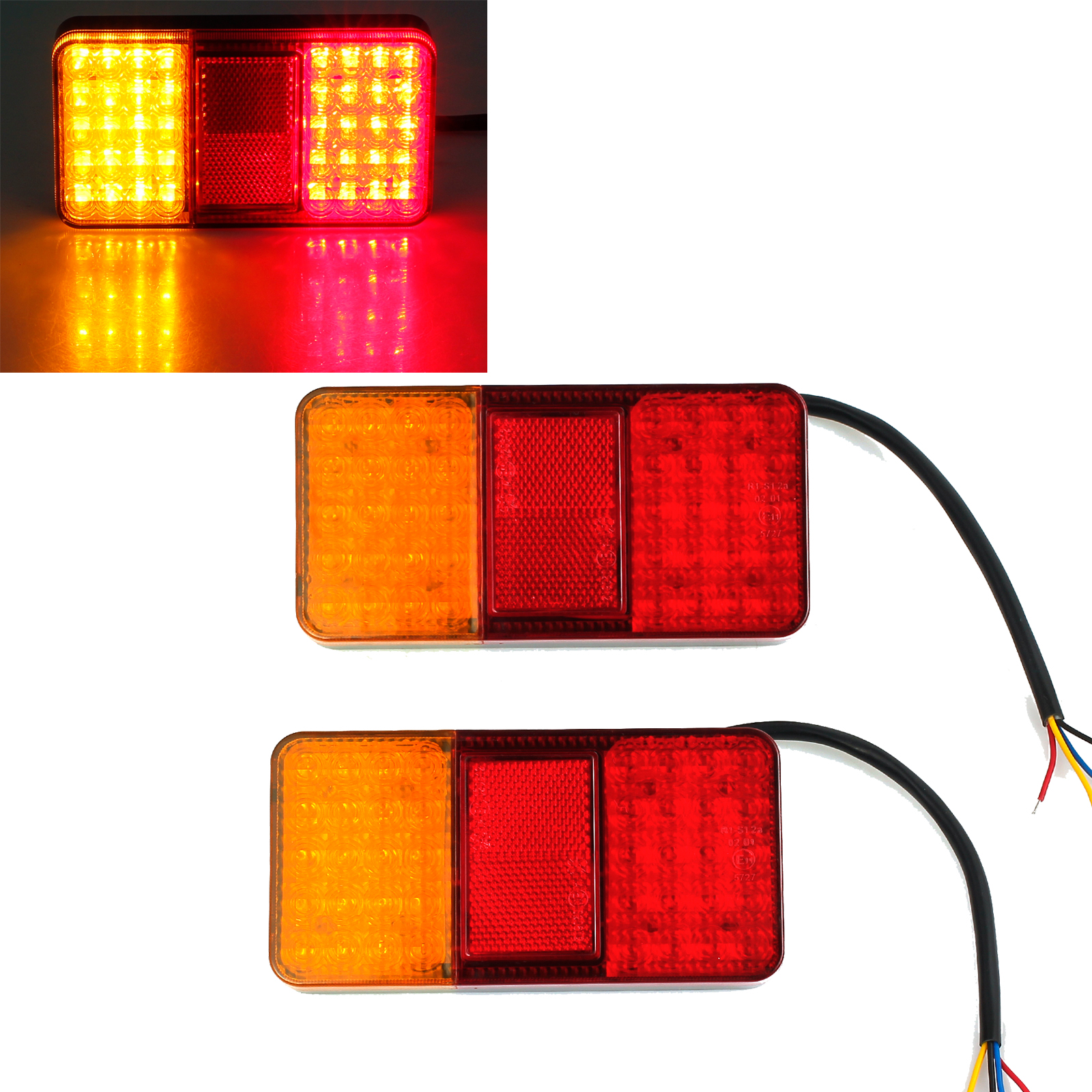 2x TRAILER LIGHTS 40 LED STOP TAIL INDICATOR REFLECTOR TRUCK CAMPER LIGHT 12V AU eBay