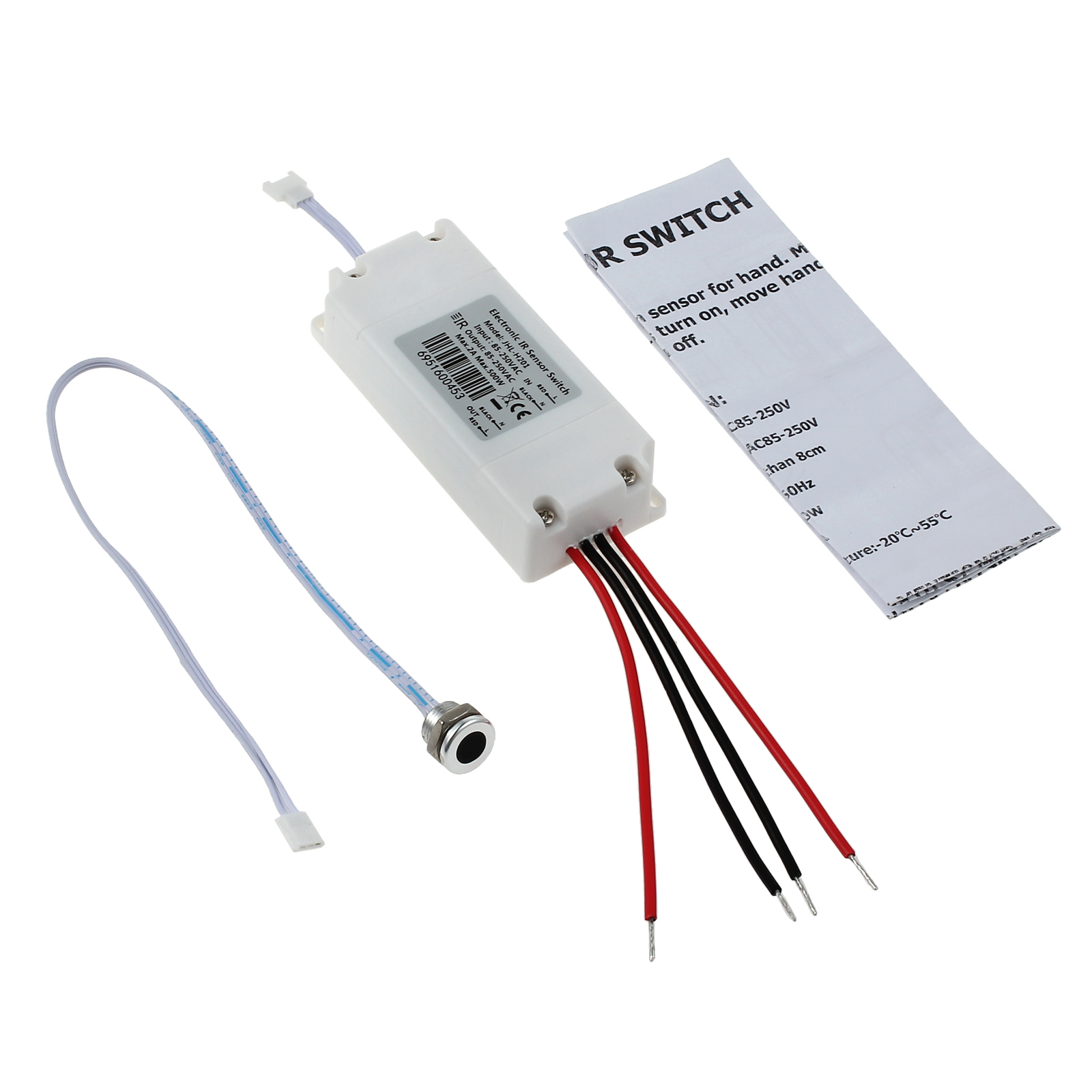 12V 2A Mini Sensor Bewegungsmelder IR Kontaktloser Schalter für LED Streifen