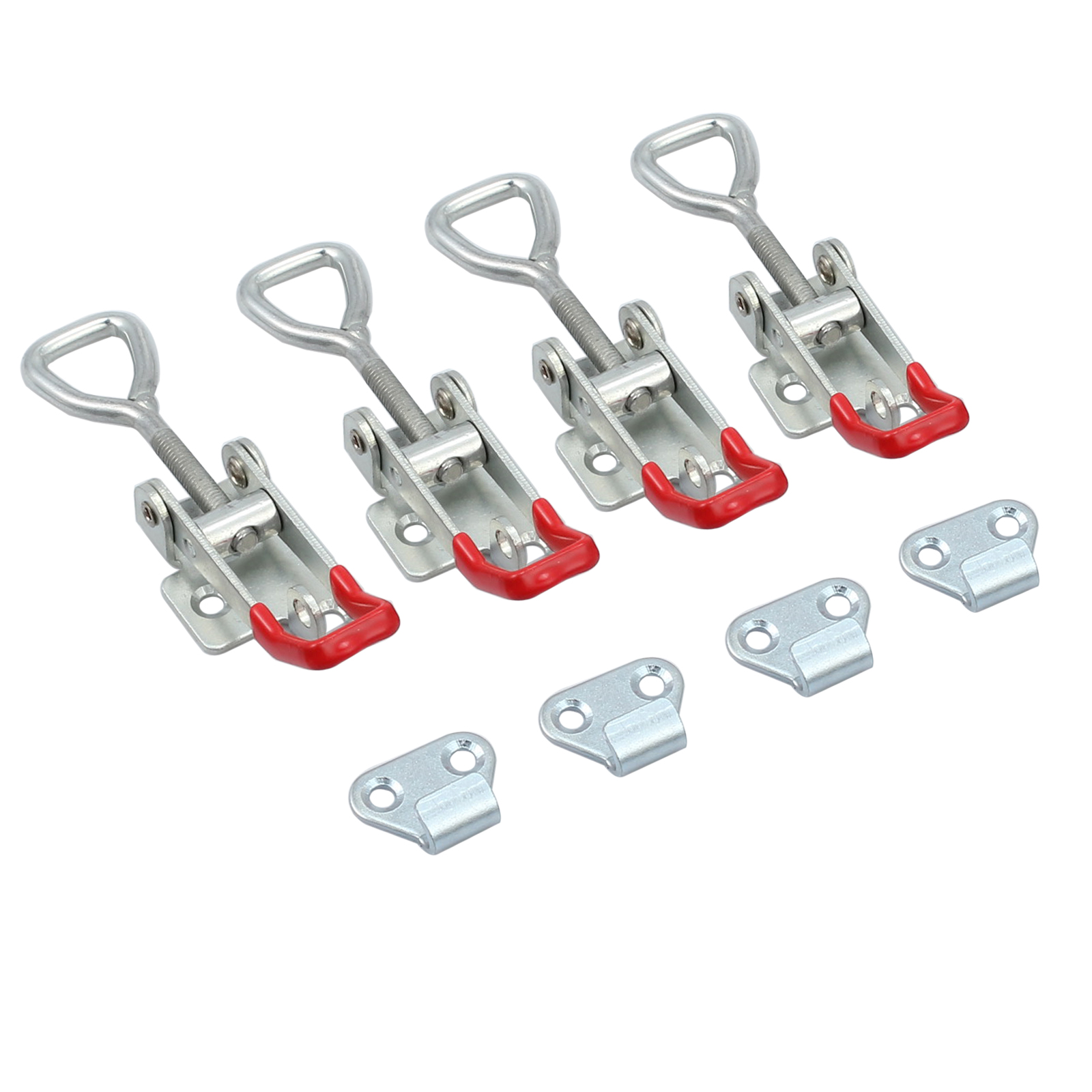 4Pcs Adjustable Type Draw Latch Small Trailer Toggle Overcentre Latch