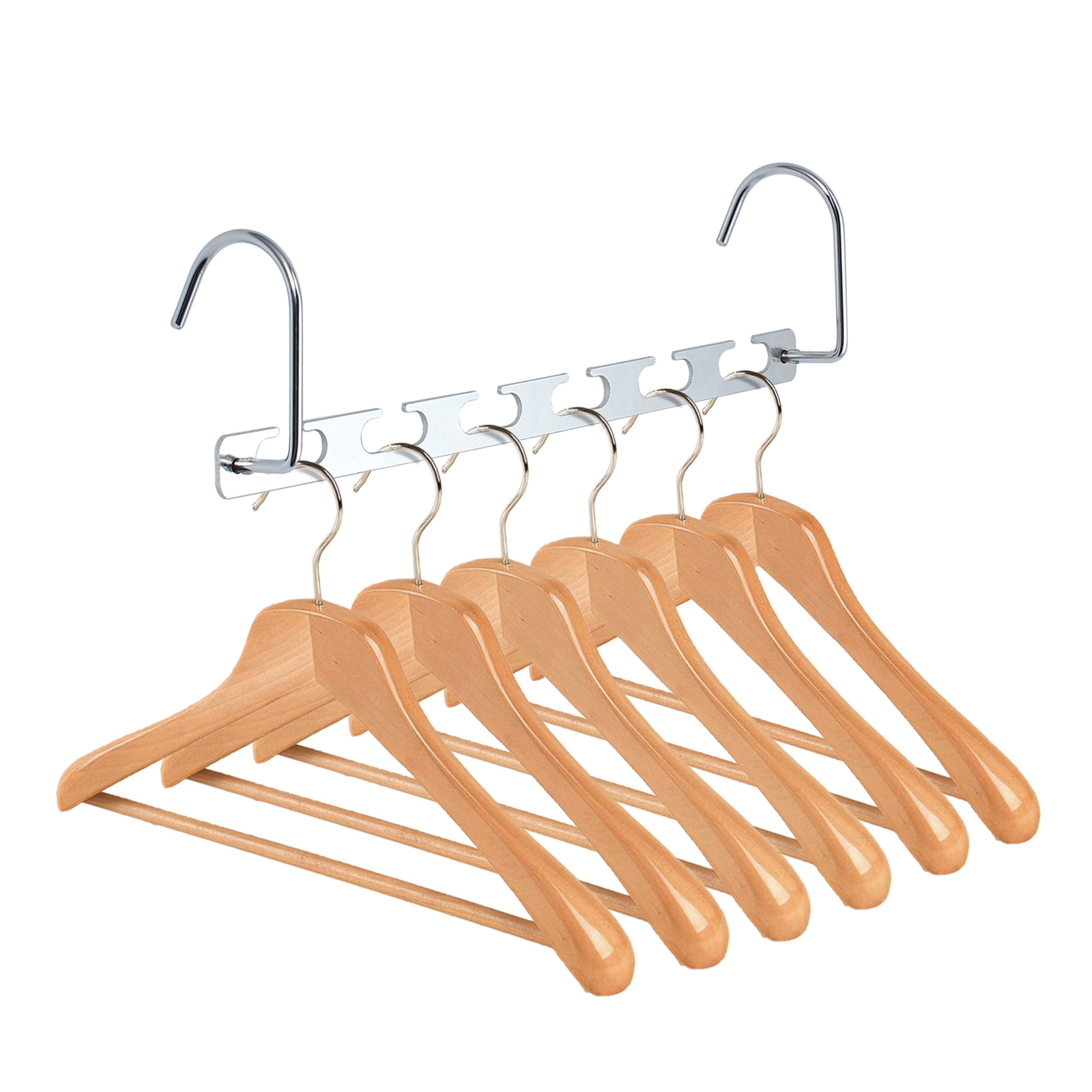 6PCS MULTI FUNCTION CLOTHES HANGERS SPACE SAVING CLOSET MAGIC WONDER