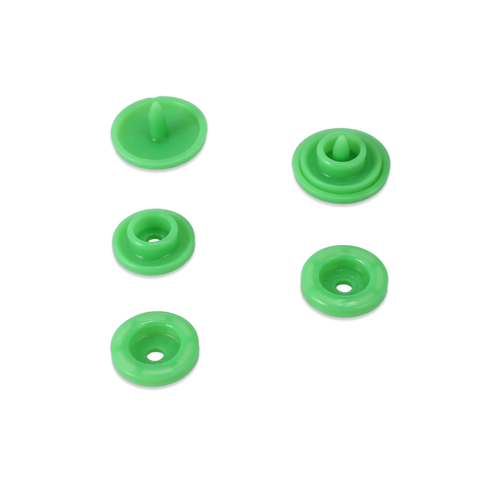 300 Sets KAM Snap Kits Size 20 T5 Plastic Snaps Fastener Buttons Press