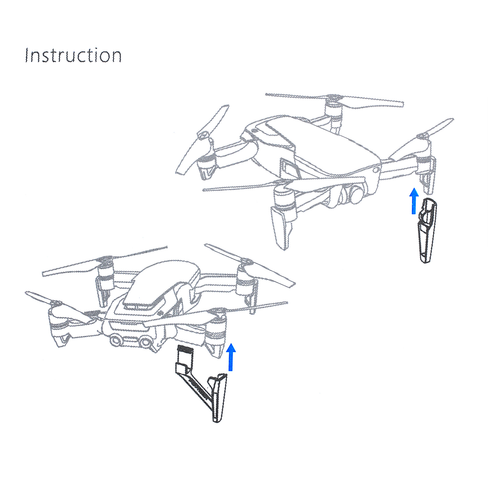 Para DJI Mavic Pro Air Aterrizaje Pies de Altura de Tren Extensión de Pierna Kit