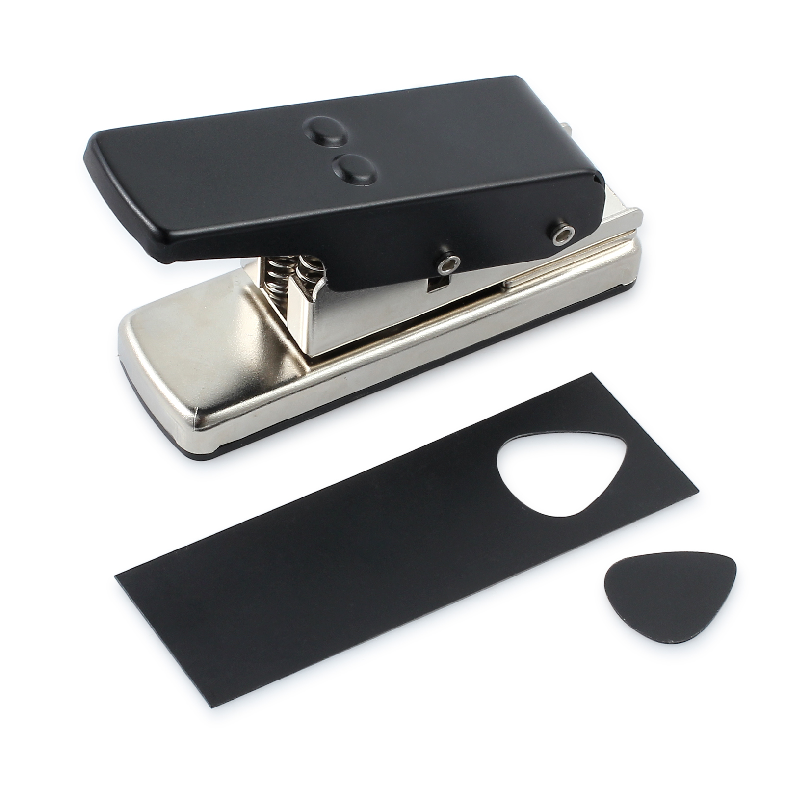 Black Professional Guitar Plectrum Punch Picks Maker Card Cutter Own