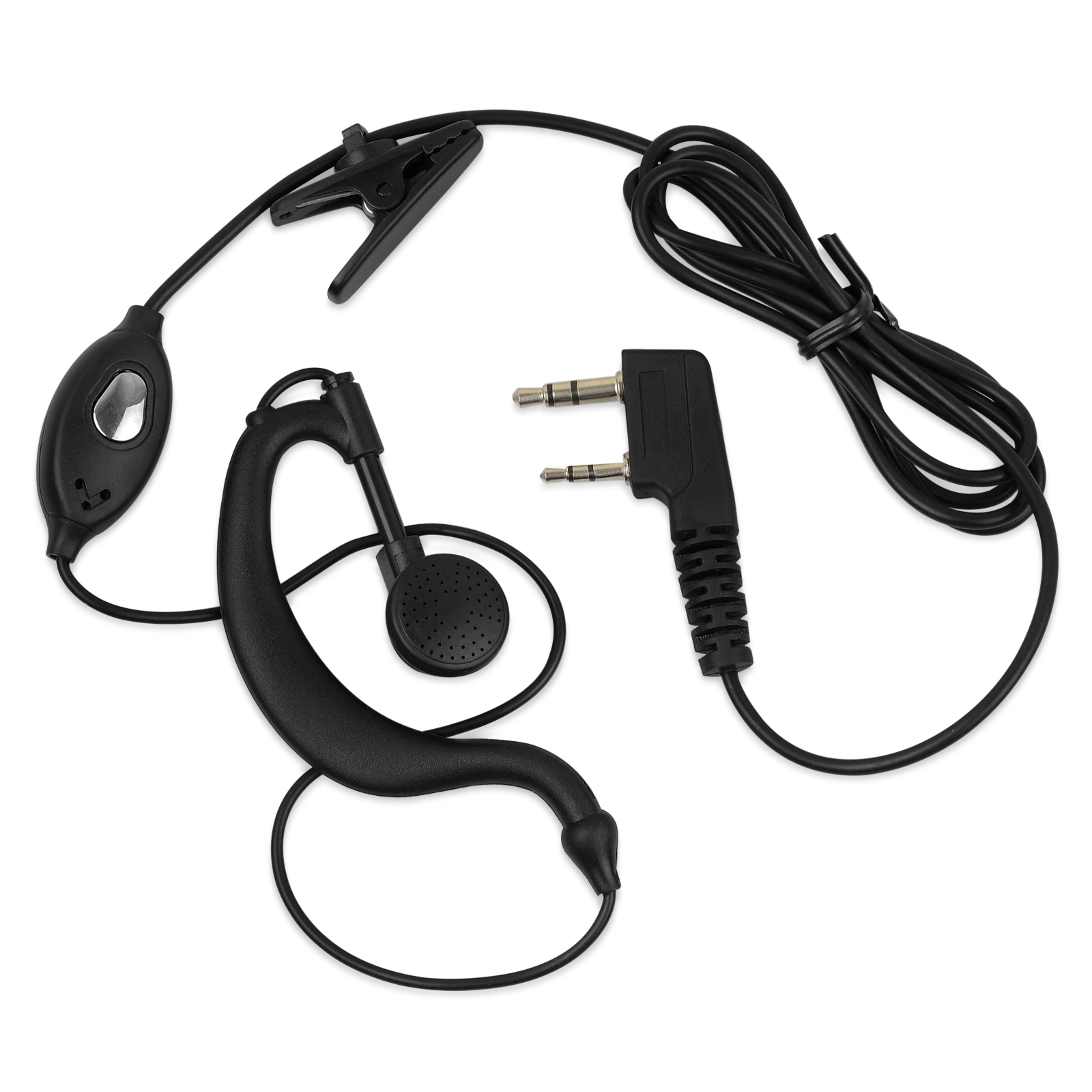 2X Headset/Earpiece Baofeng Radio Security 2Pin Walkie Talkie Headphone