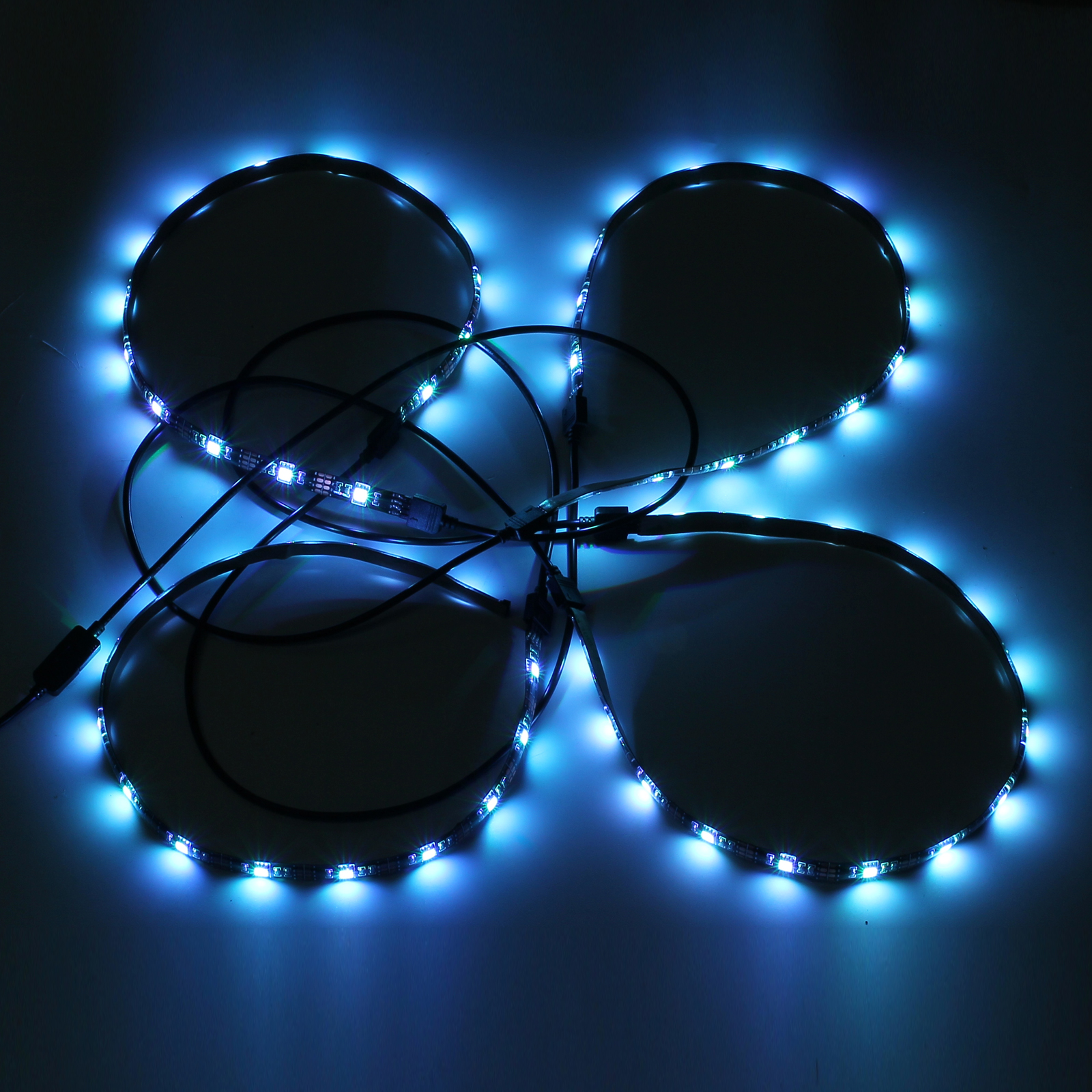 4pcs Music USB Remote LED STRIP Lighting TV Back Light Color Changing Kit RGB US eBay