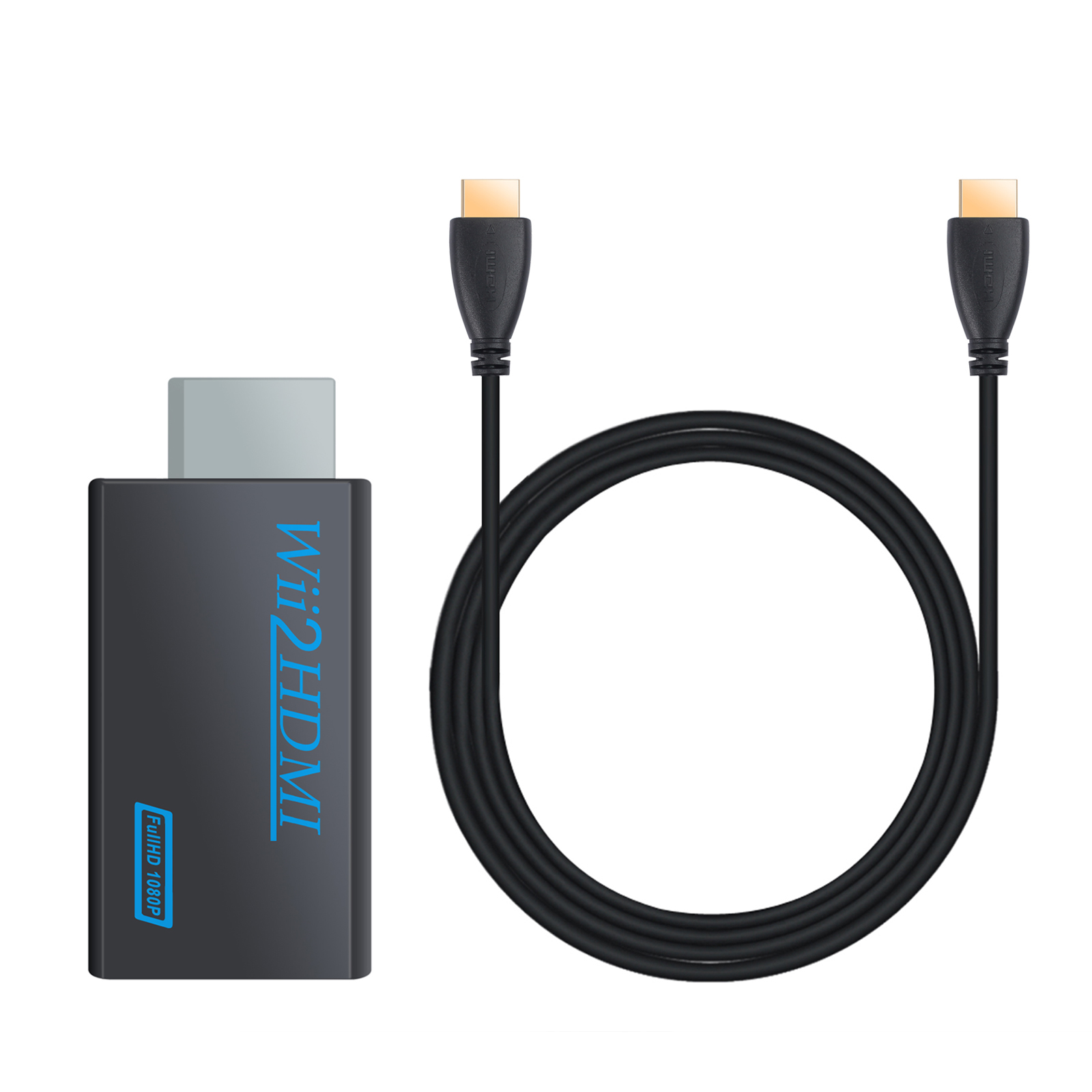 Wii to HDMI Converter Mini 3.5mm Adapter Wii2HDMI Audio Video Output