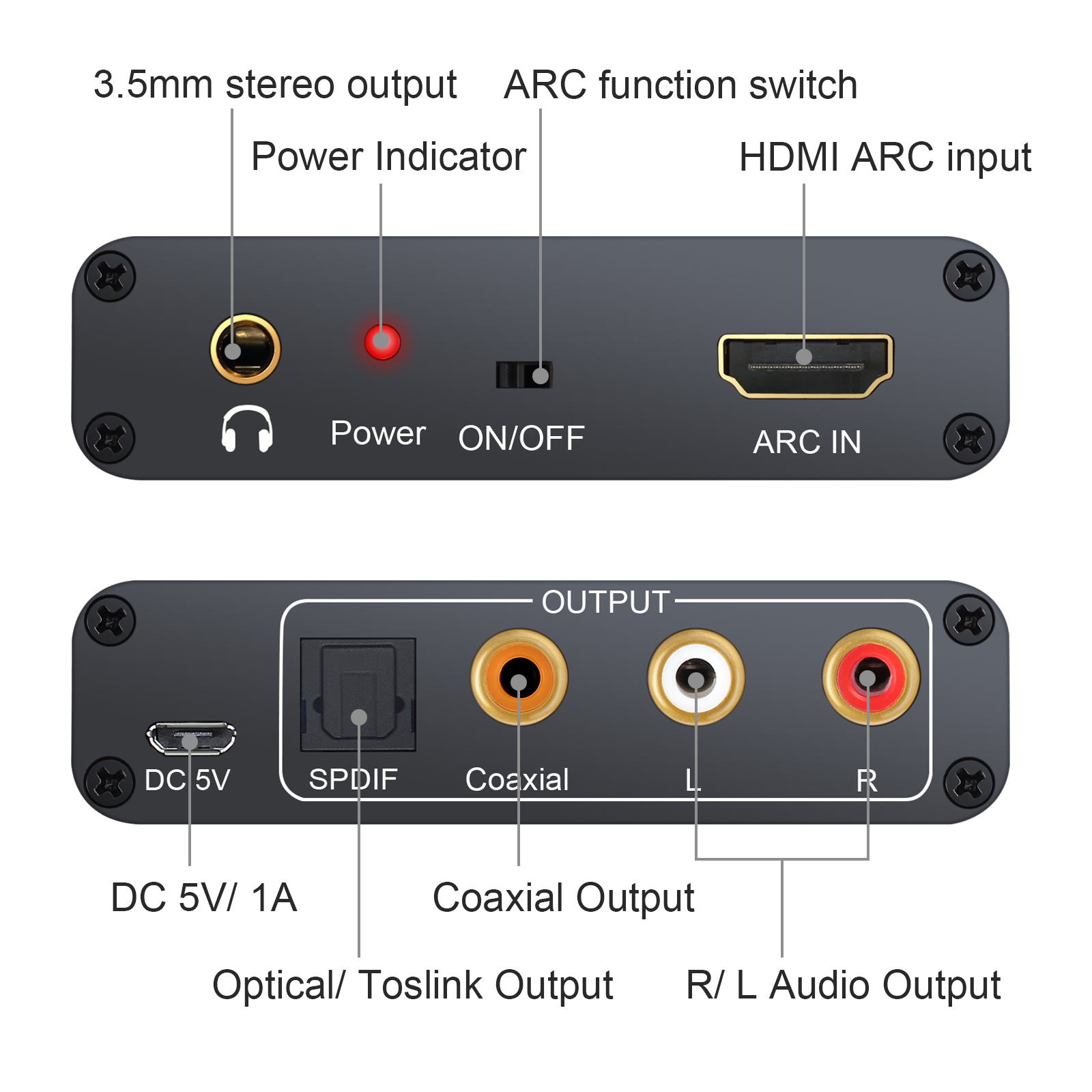digital to analog tv converter with hdmi input