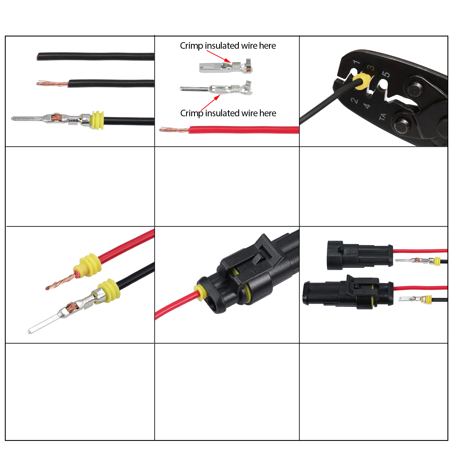 Waterproof 12V Electrical Wire Connectors Plugs Terminal Kit For Car 1