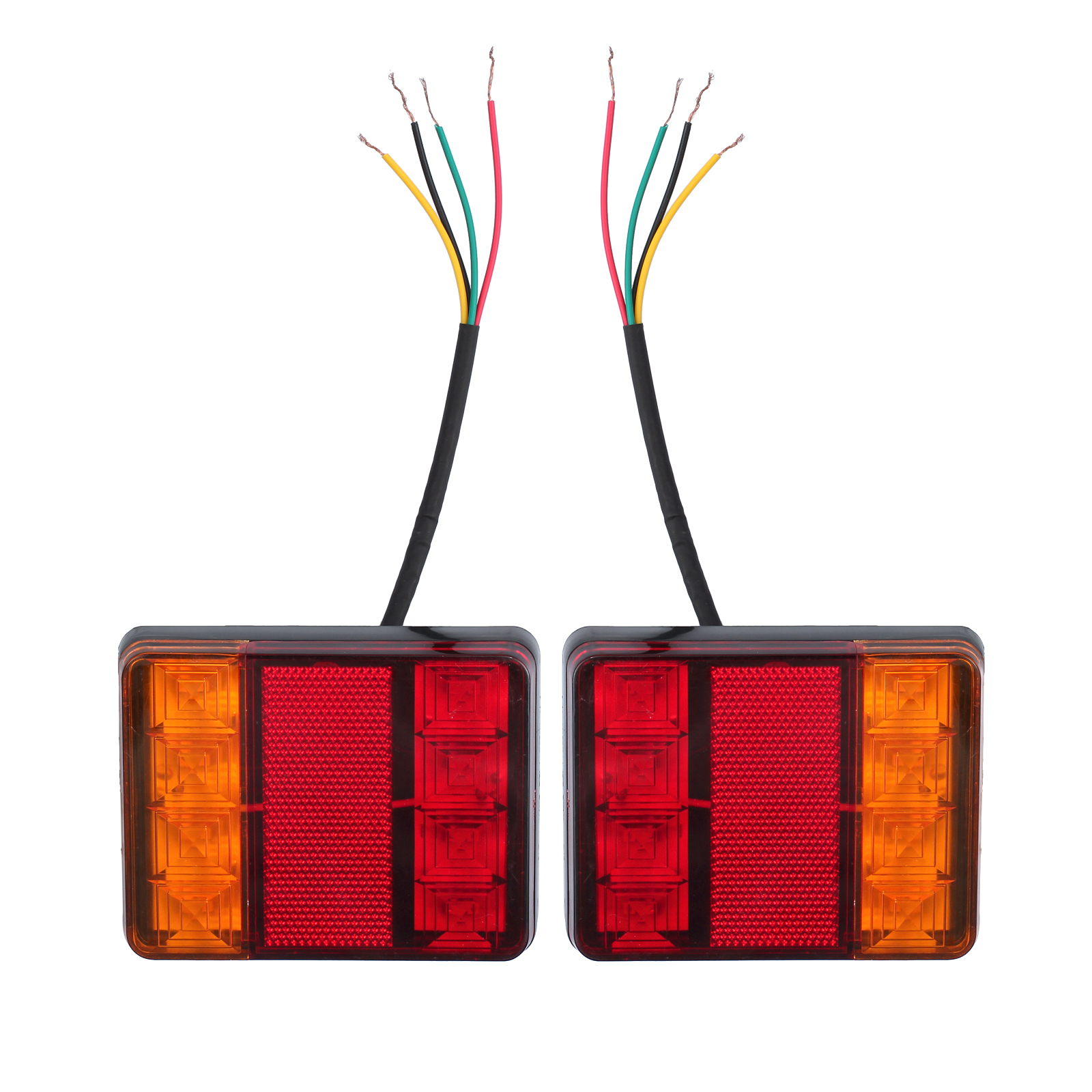 LED TRAILER LIGHTS KIT PLUG, NUMBER PLATE LIGHT, 10M 5 CORE WIRE, SIDE MARKERS 753807580151 eBay