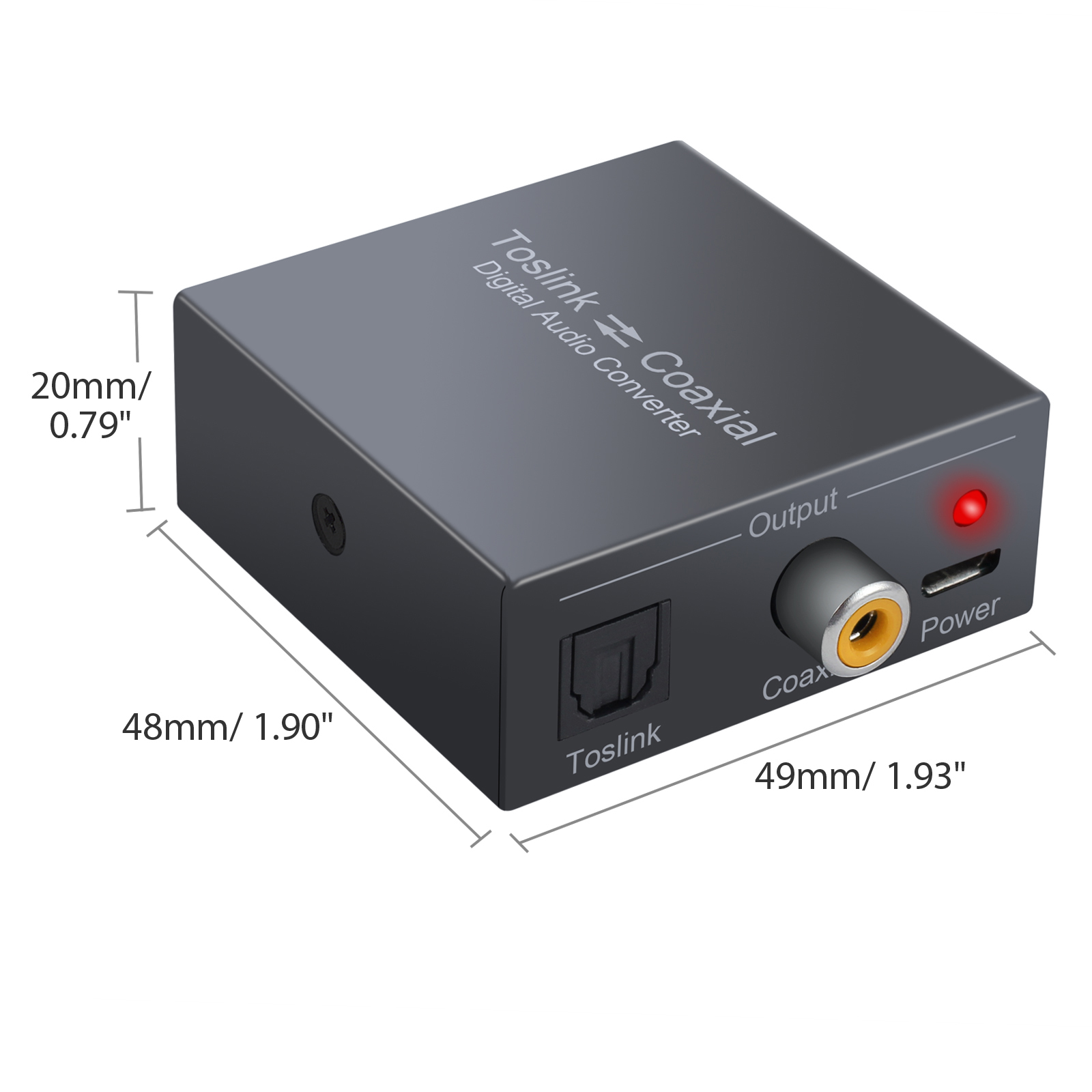 Bi-Directional Optical SPDIF to Coaxial Coax to Optical Digital Audio ...