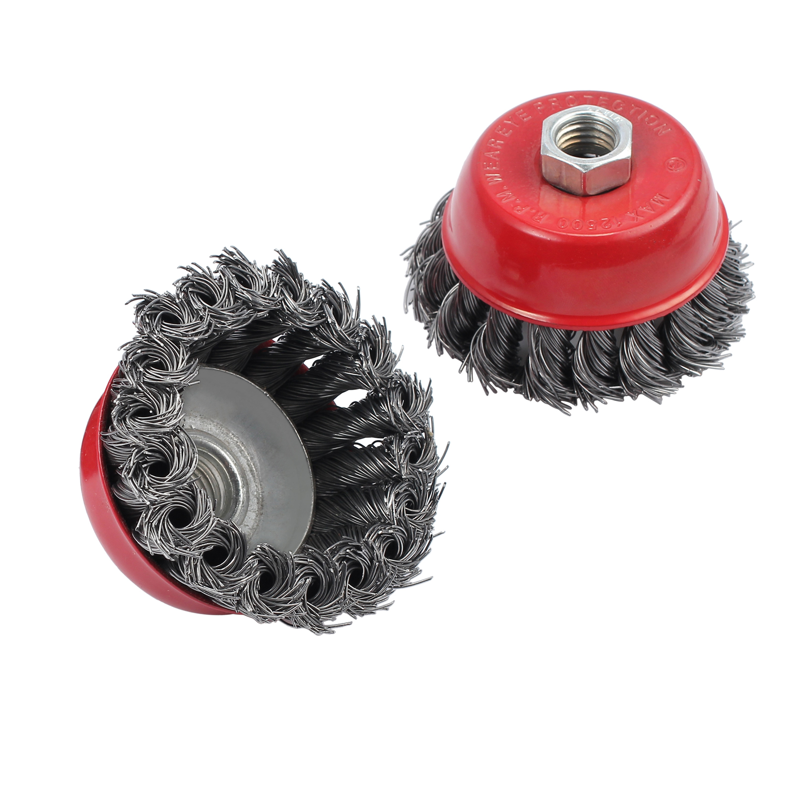 6pcs Crimped Wire Cup Brush M14 3''/75mm Wheel Twist Knot Knotted Angle Grinder 753807580328 eBay