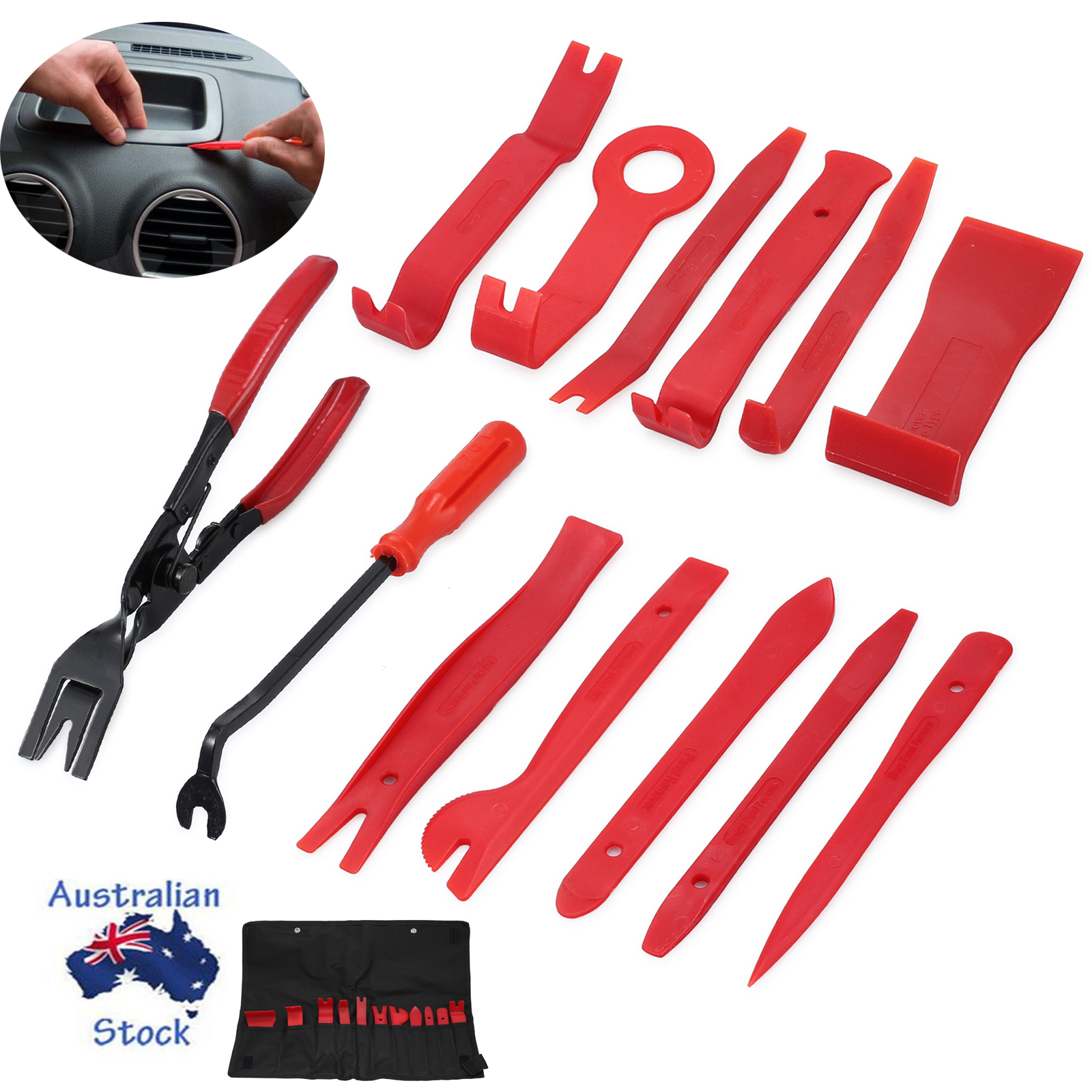 13 Car Interior Radio Door Panel Trim Clip Removal Plier