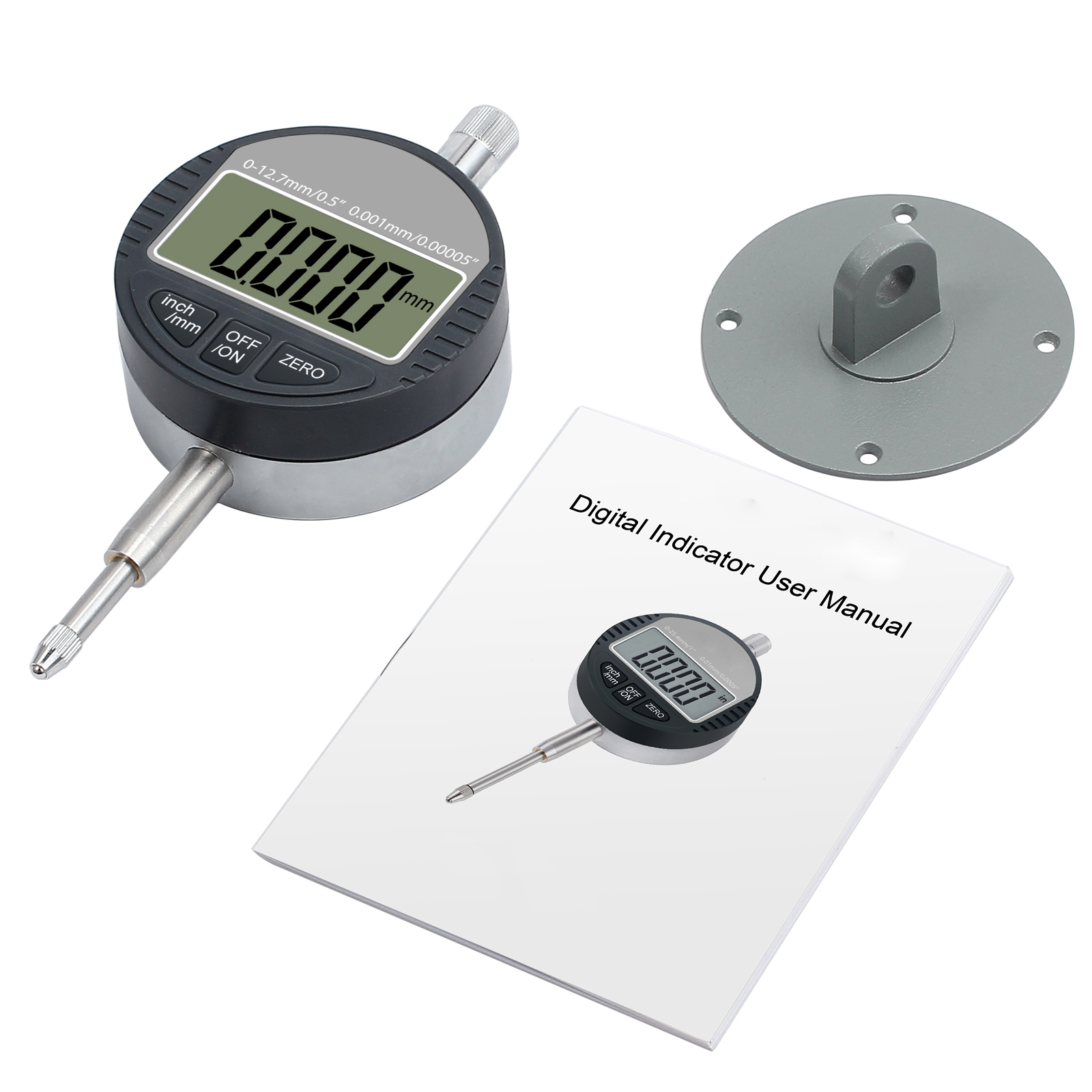 DTI 0.001//0.00005/'/' Digital Probe Indicator Dial Test Gauge Range 0-12.7mm//0.5/'/'