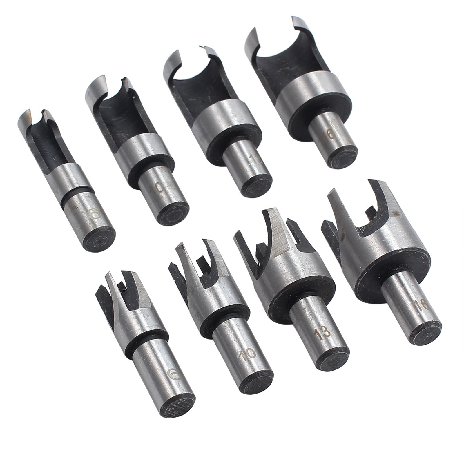 8X Carbon Steel Wood Plug Hole Cutter Dowel Maker Cutting Shank Drill