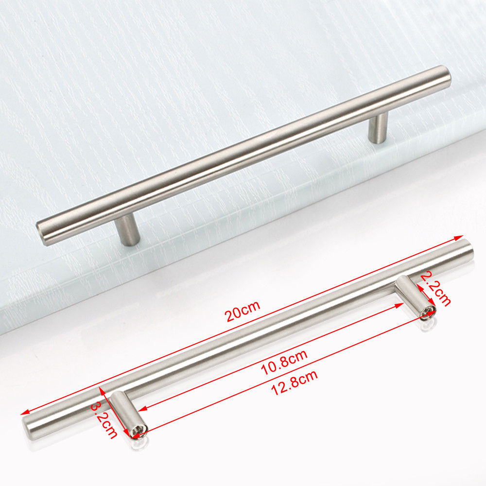 20x Möbelgriff Edelstahl 128mm Türgriffe Schubladengriff Schrankgriff