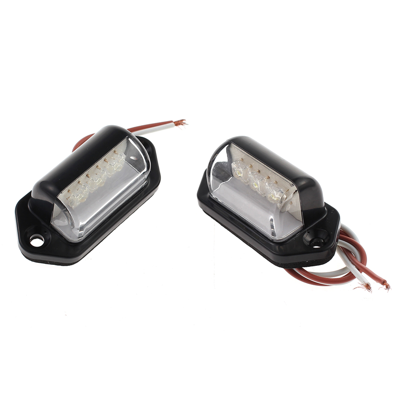 2x 3LED 12/24V Universal LED Kennzeichenbeleuchtung Kennzeichen Leuchten für LKW | eBay